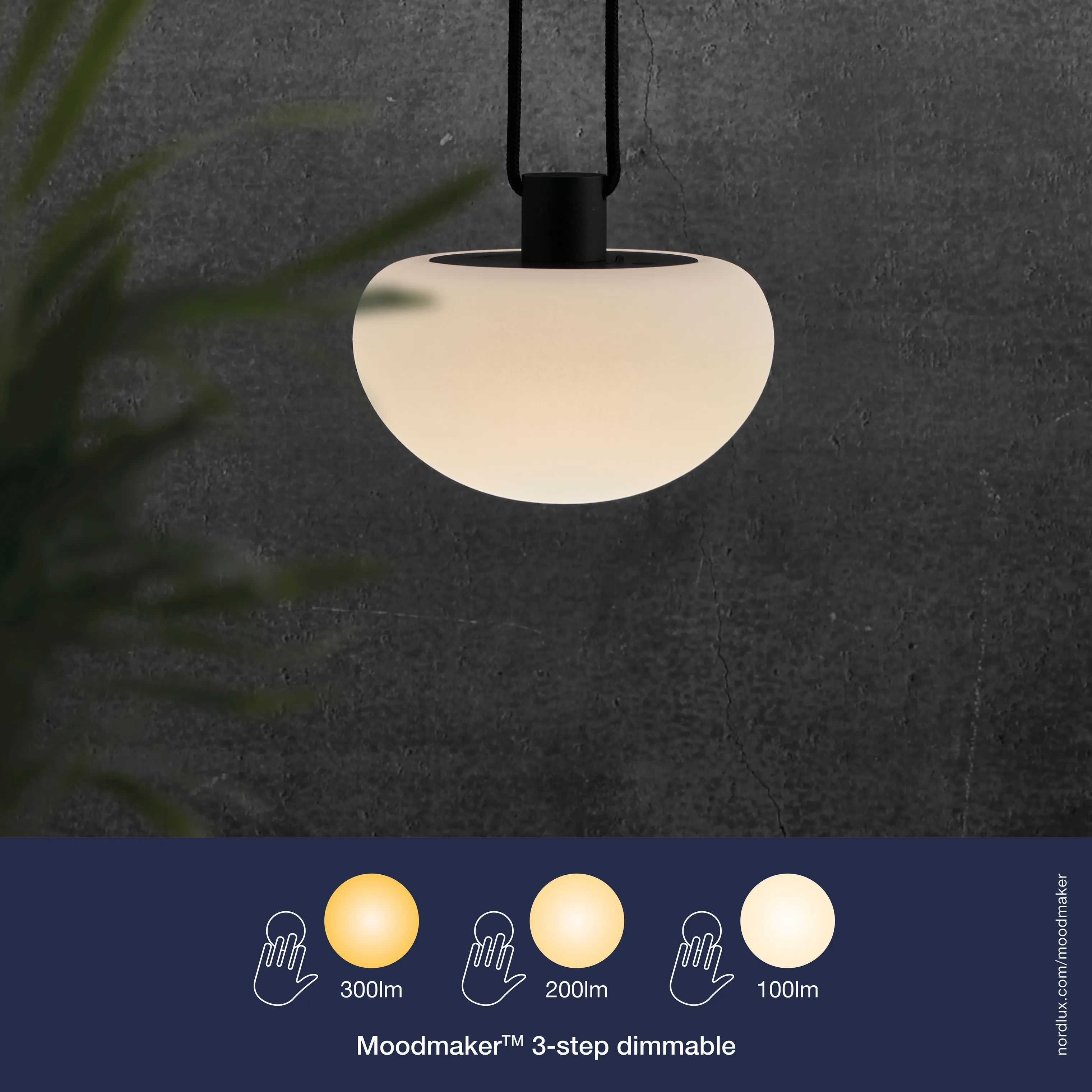 Nordlux Pendler Sponge LED Pendel i Hvid / Sort, 8