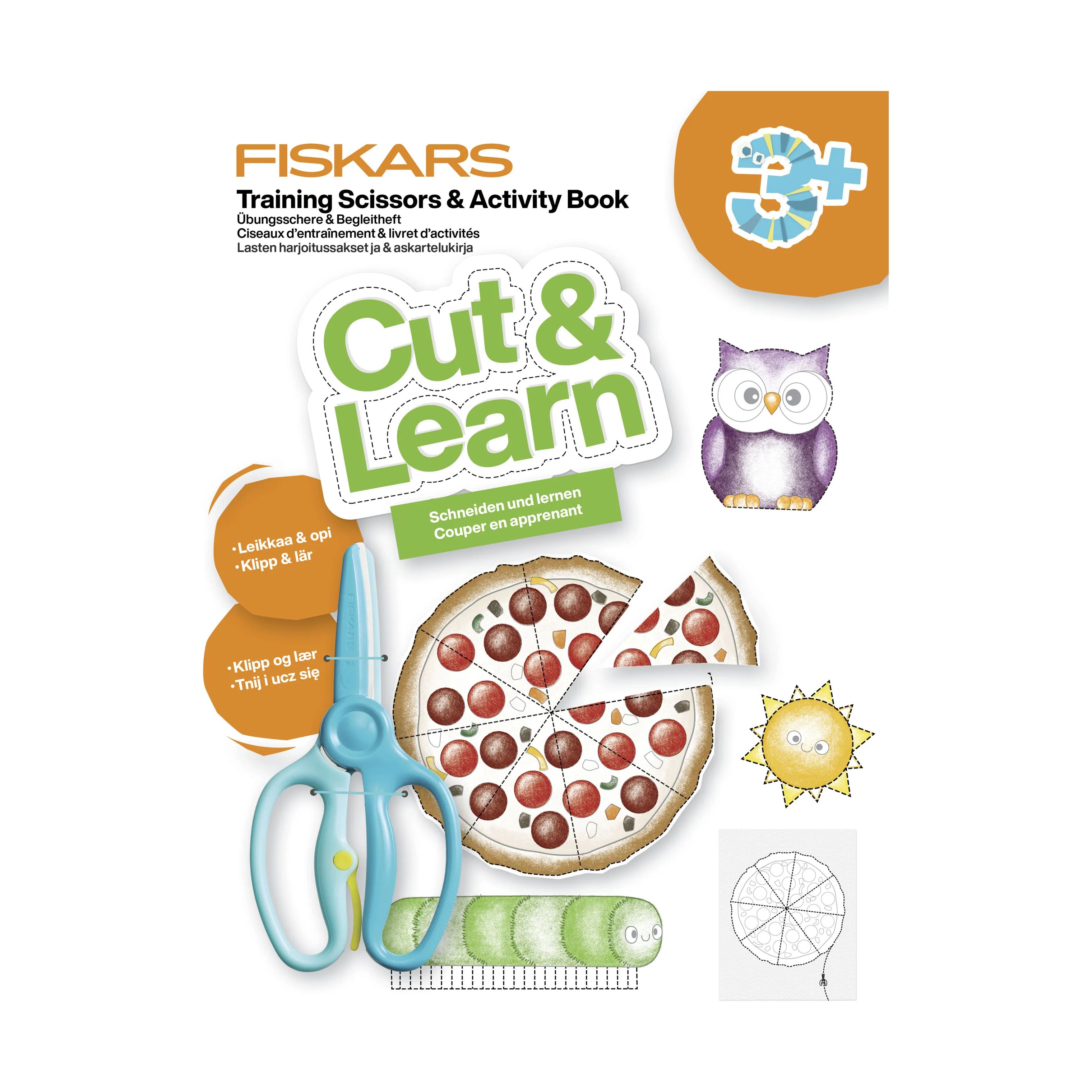 Fiskars Øvrige figurer Cut & Learn Aktivitetsbog m. saks - 3 år i Multifarvet, 1