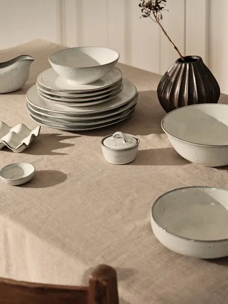 Broste Copenhagen Middagstallerkener Nordic Sand Middagssæt - 6 dele i 6 stk., 3