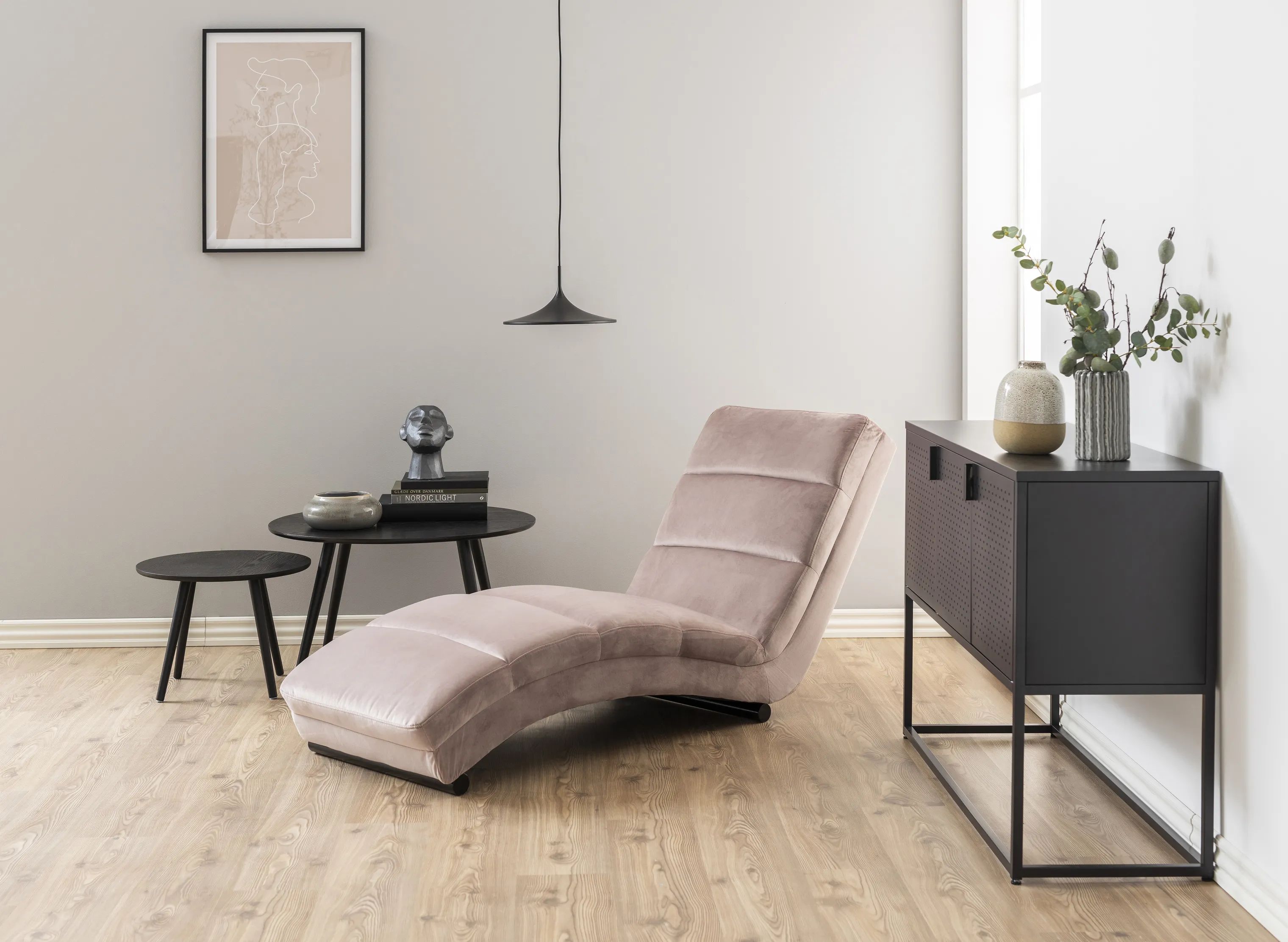 CASA Living Daybeds Slinky Chaiselong i dusty rose, 2