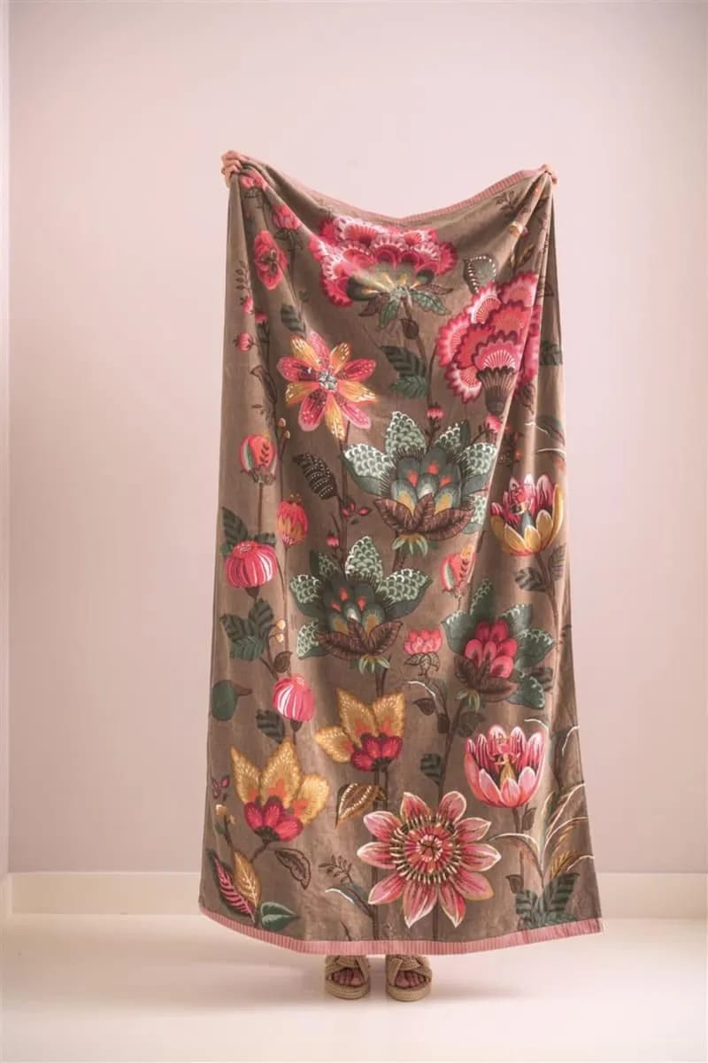 PIP Studio Håndklæder Sunny Side Up Badehåndklæde i Khaki, 2