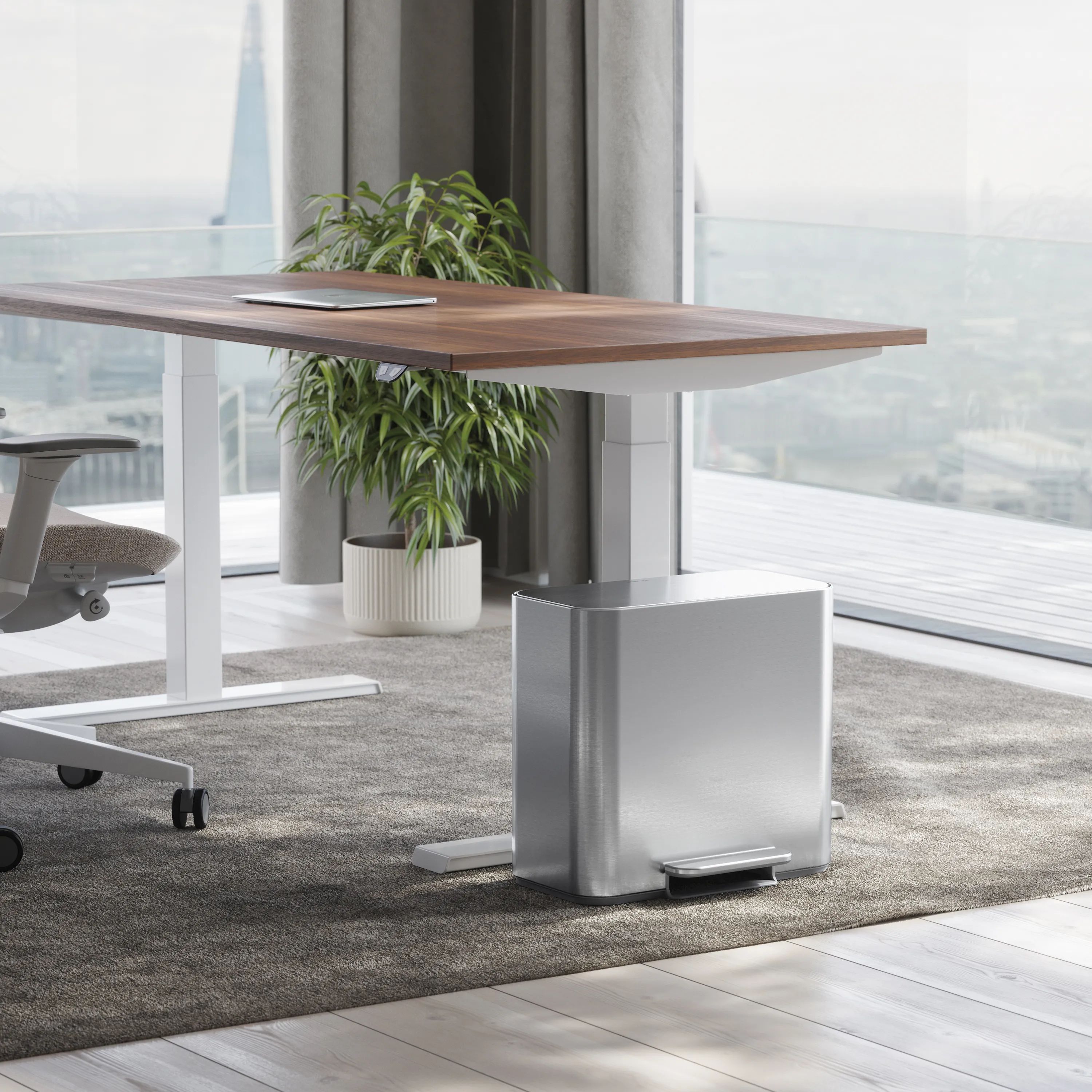 Simplehuman Pedalspande Mini Pedalspand i Børstet stål, 2