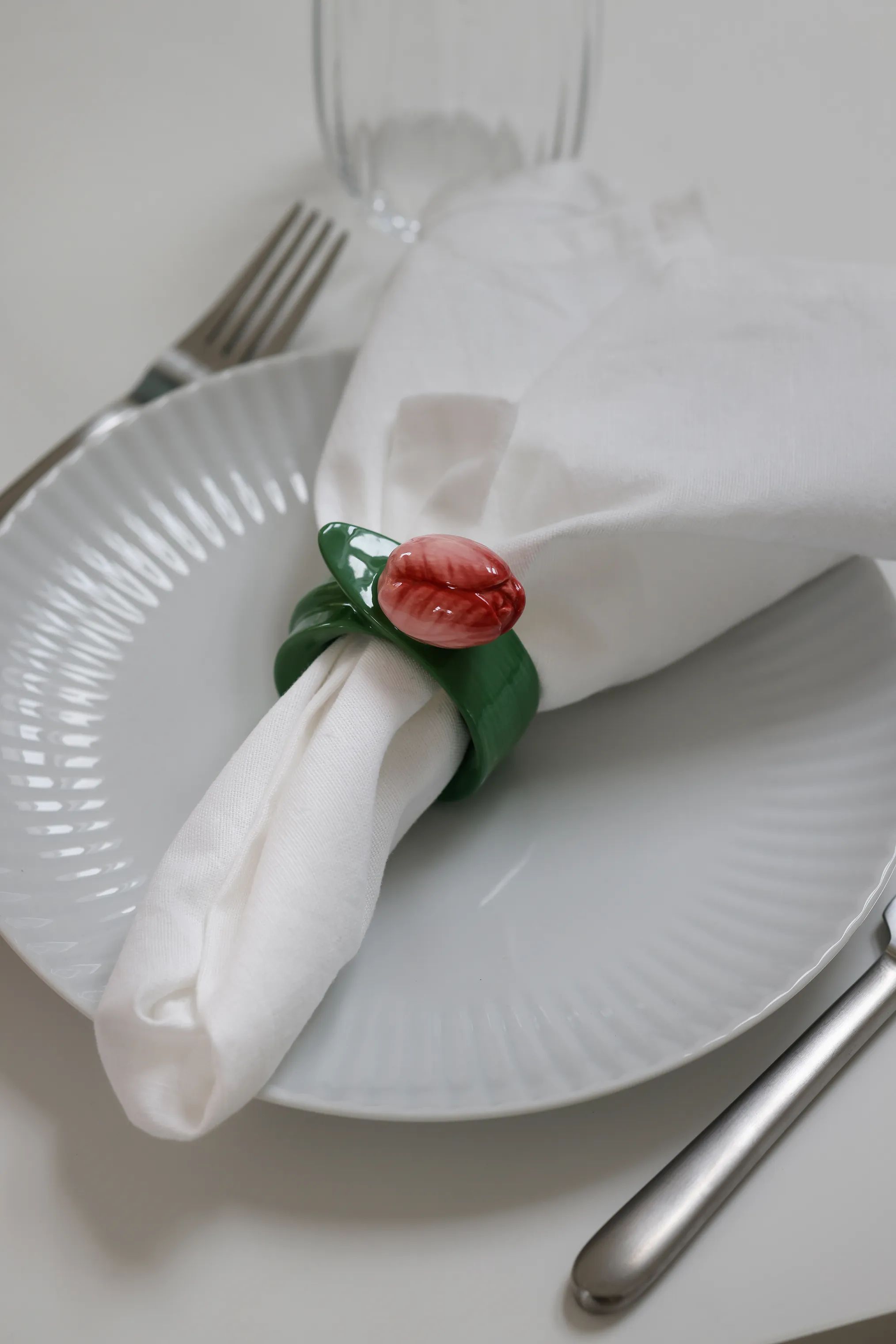 CASA Living Servietringe og -holdere Servietring i Rosa/grøn, 2
