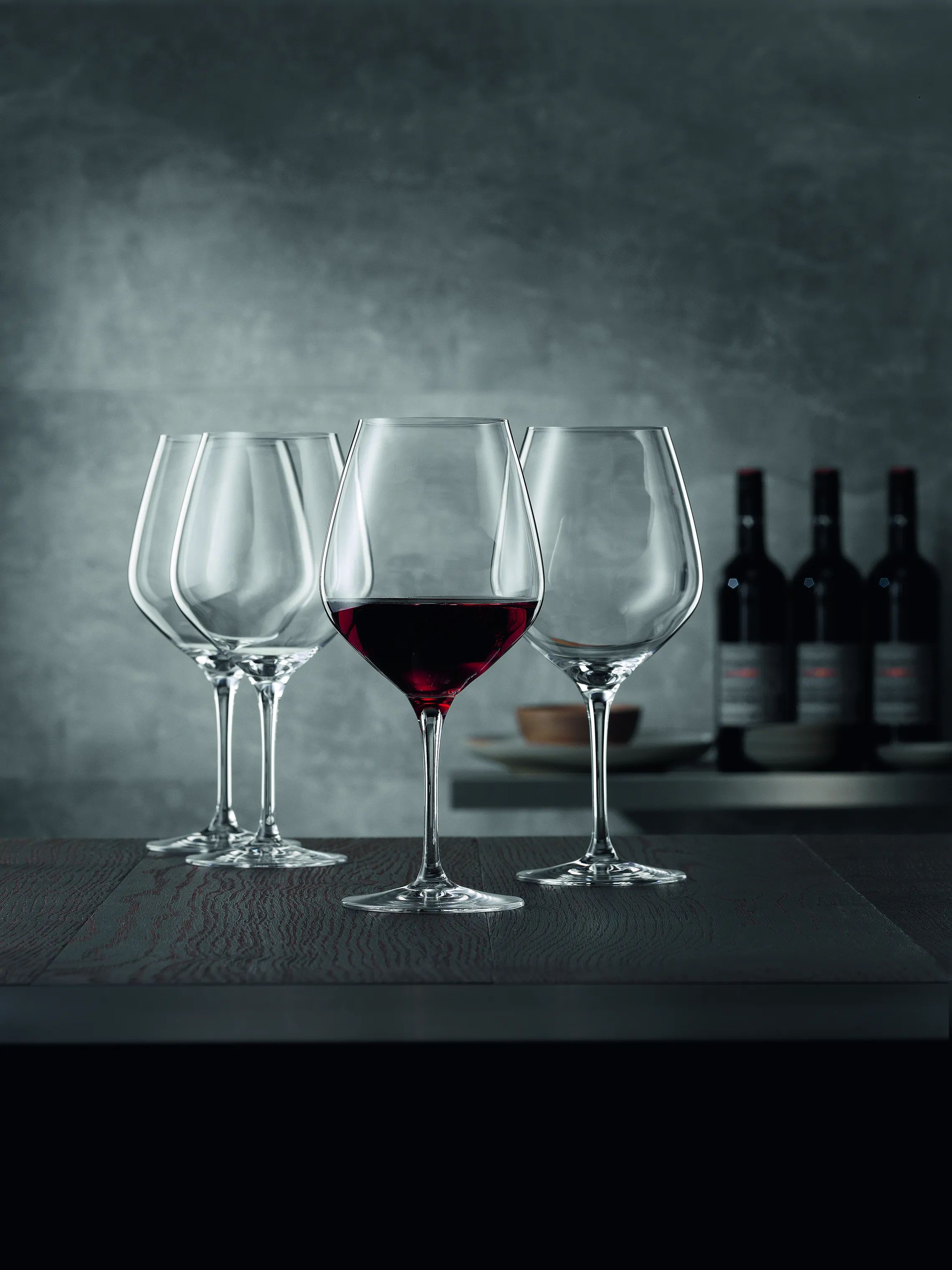 Spiegelau Rødvinsglas Authentis Bourgogneglas - 4 stk. i Klar, 75 cl, 2