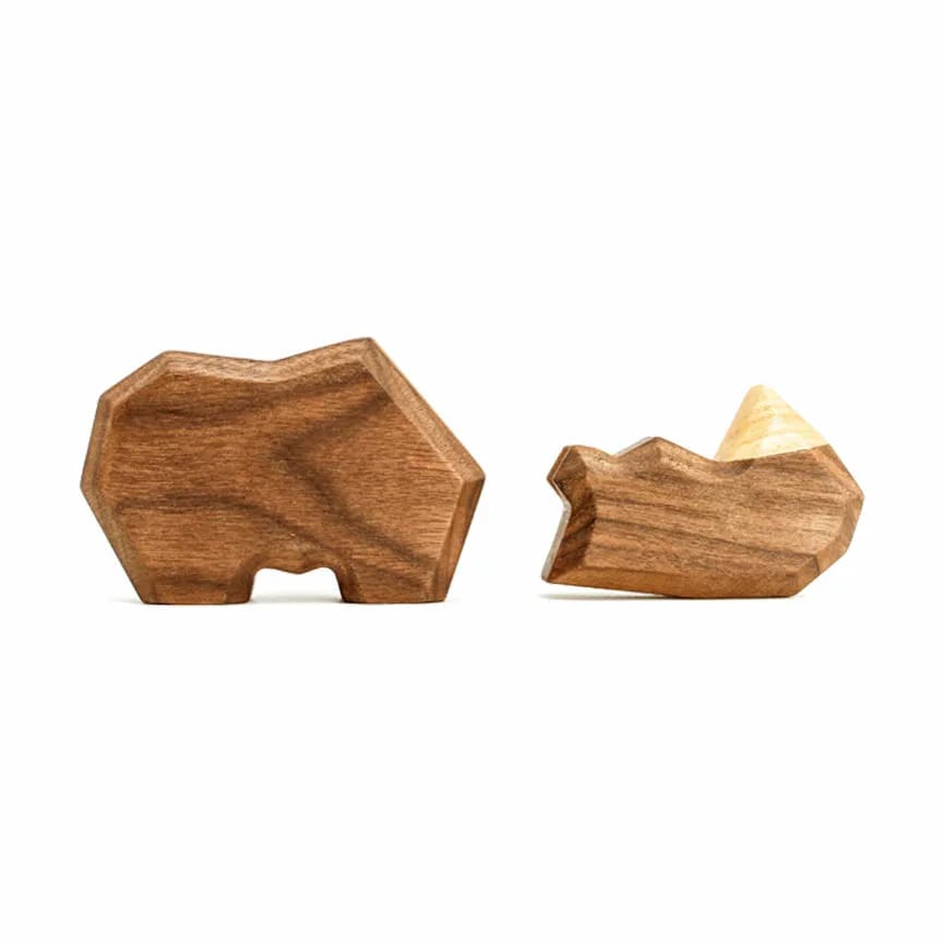 FableWood Dyrefigurer Næsehorn i 7 cm, 4