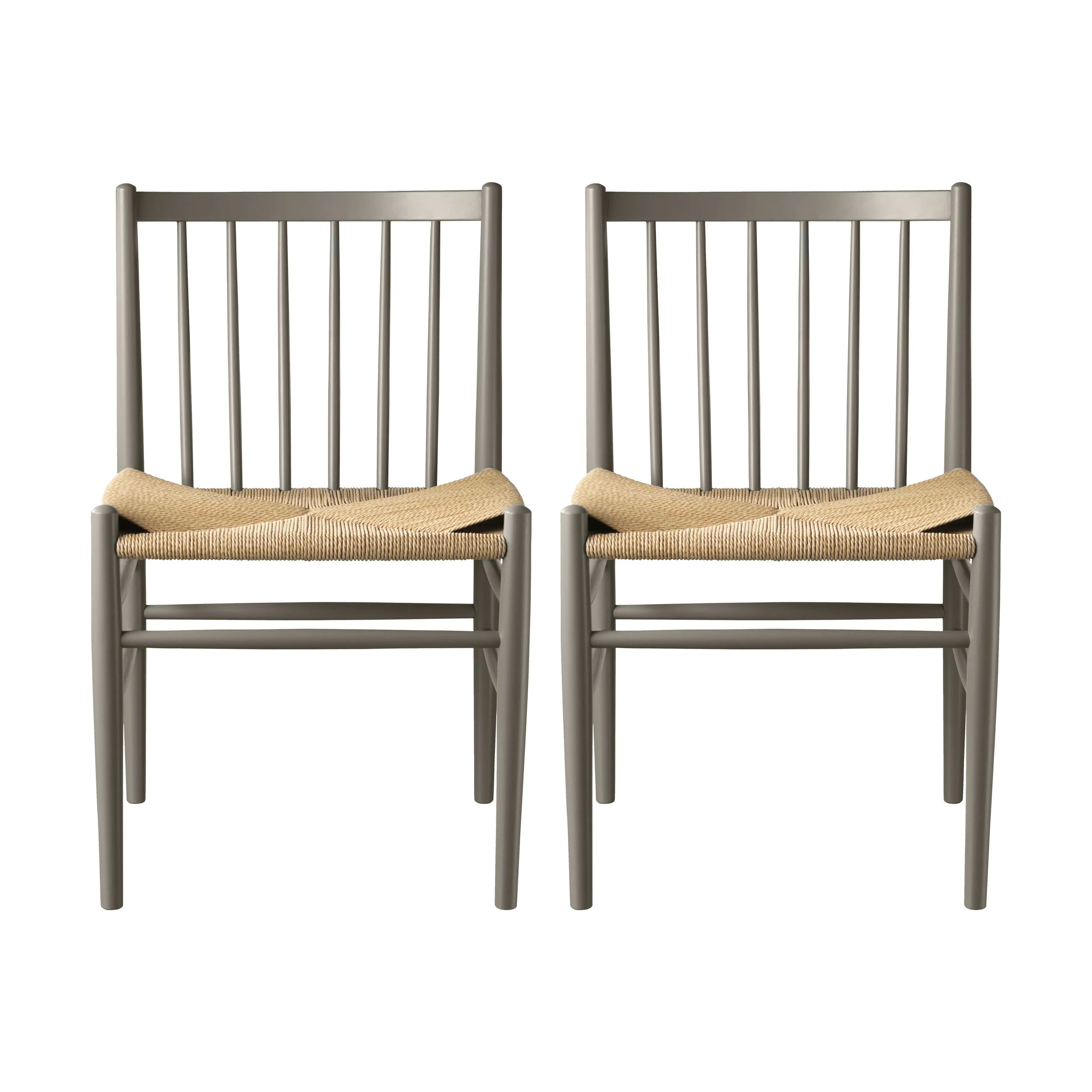 FDB Møbler Spisebordsstole J80 Spisebordsstol - 2 stk i Moss Grey (NCS S6005-G50Y), 1