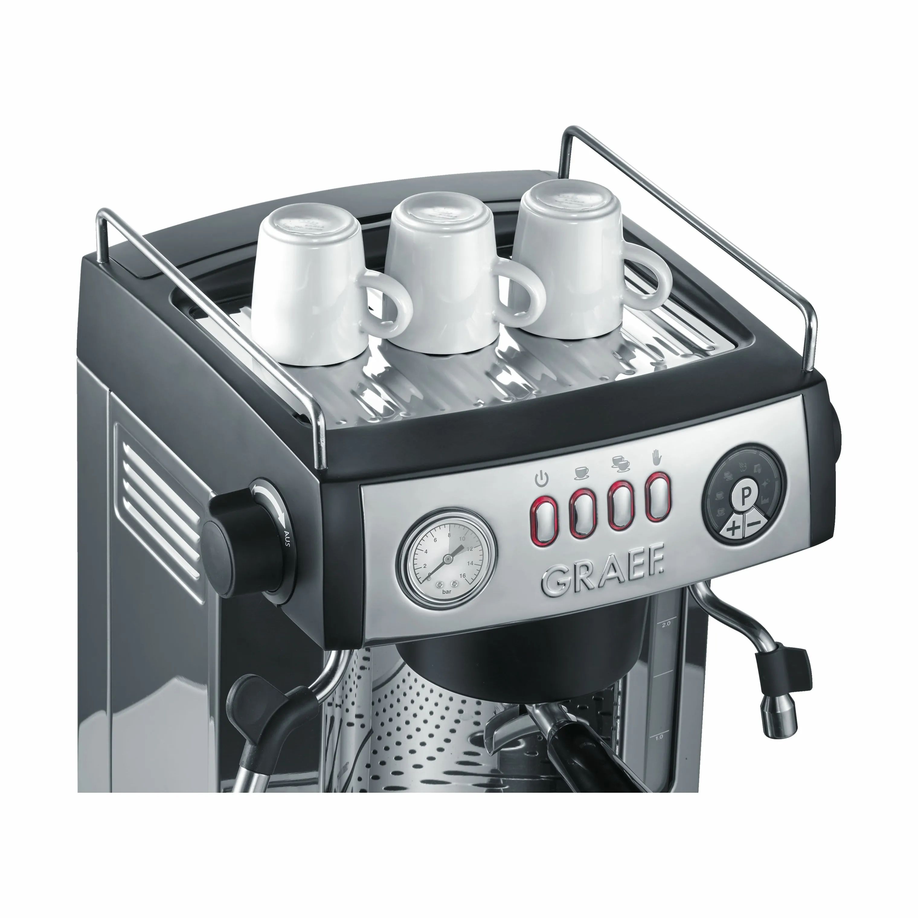 Graef Espressomaskiner Espressomaskine GRES902EU i Stål/Sort, 4