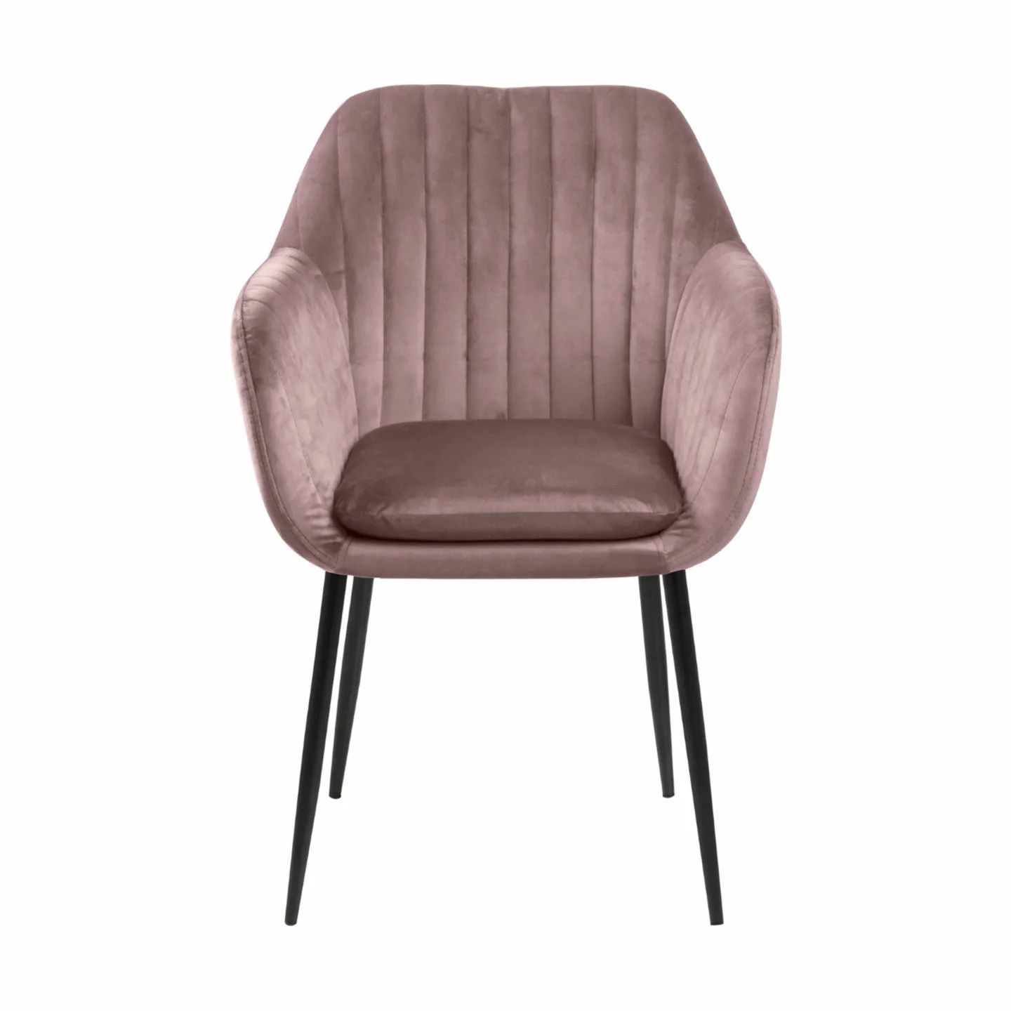 CASA Living Spisebordsstole Emilia Spisebordsstol i dusty rose/sort, 1