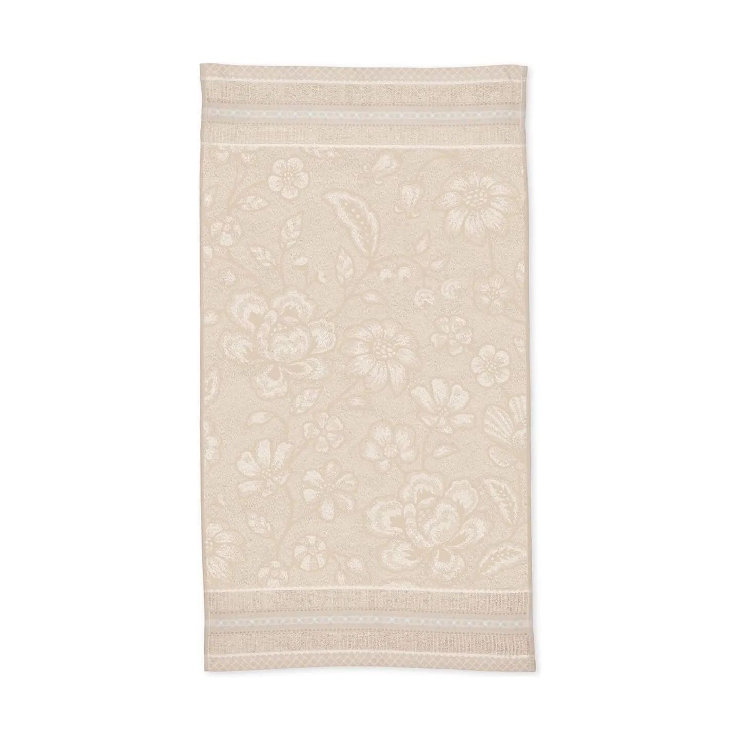 PIP Studio Håndklæder Jasmin Jacquard Håndklæde i Sand, B55 x L100 cm, 1