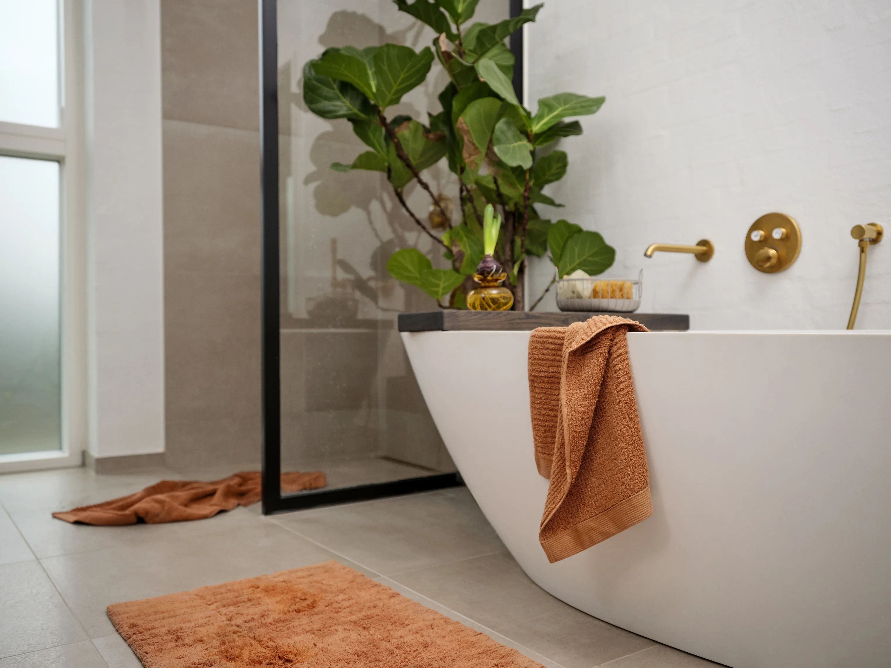 Zone Håndklæder Classic Håndklæde i Mandarine, B70 x L140 cm, 2