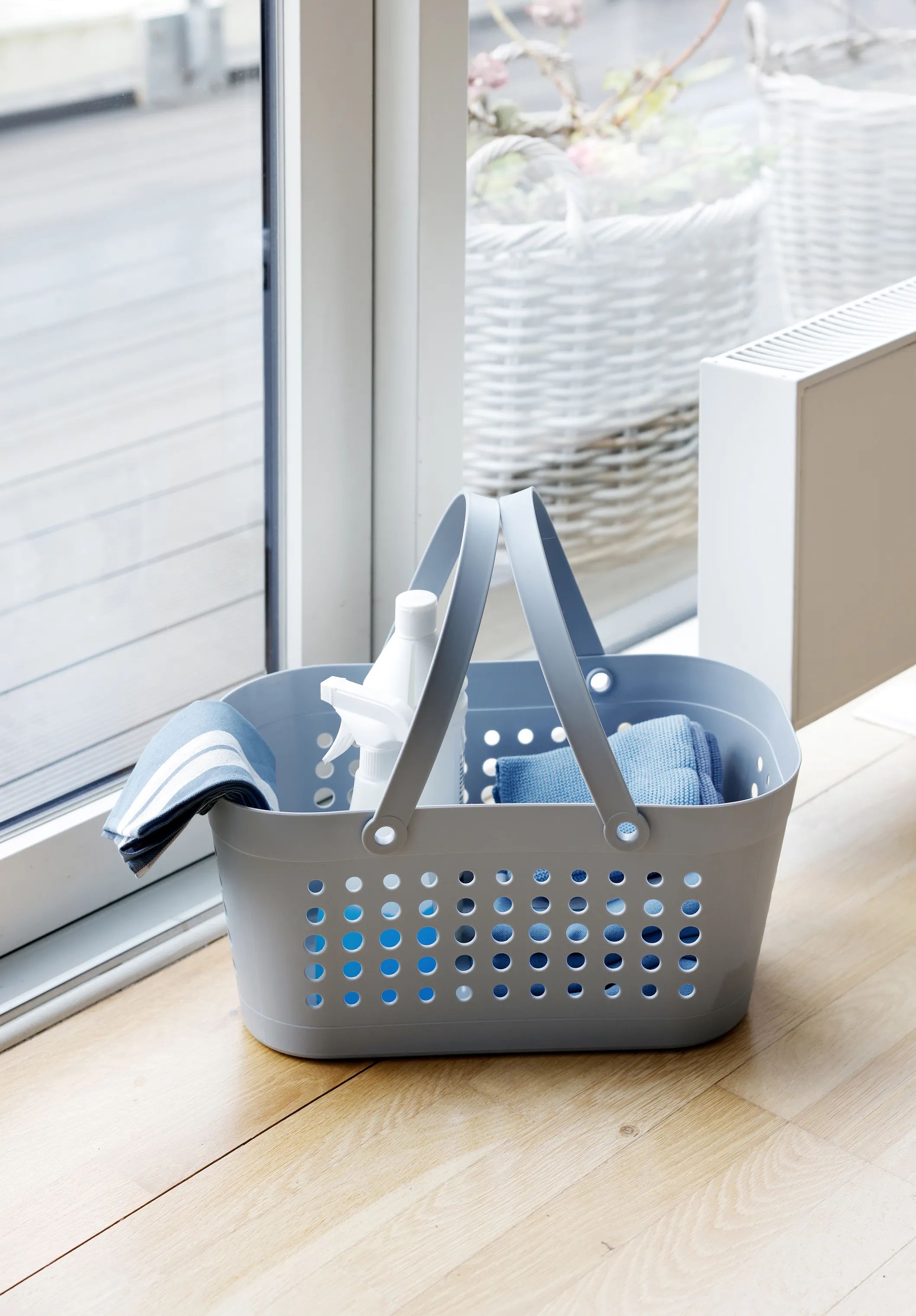 CASA Living Kurve Opbevaringskurv i Lyseblå, 2
