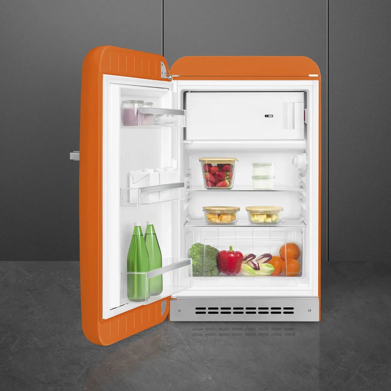 Smeg Køleskabe 50's Style Kølefryseskab i Orange, 2