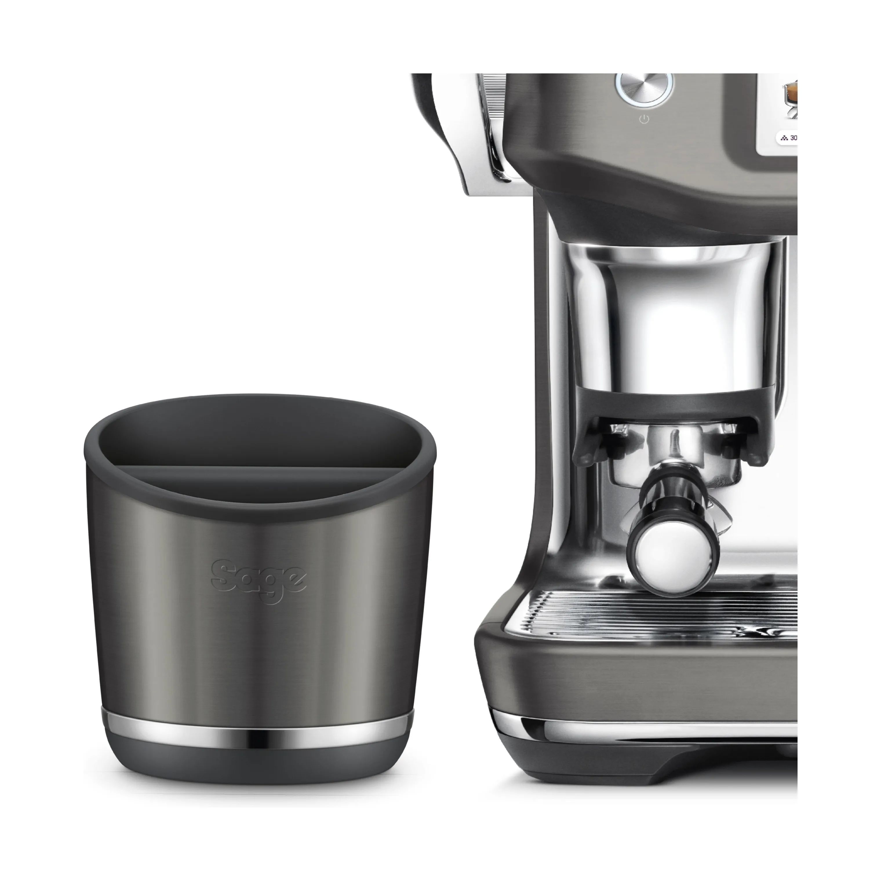 Sage Baristaudstyr Knock Box i Black stanless steel , 10 pucks, 2