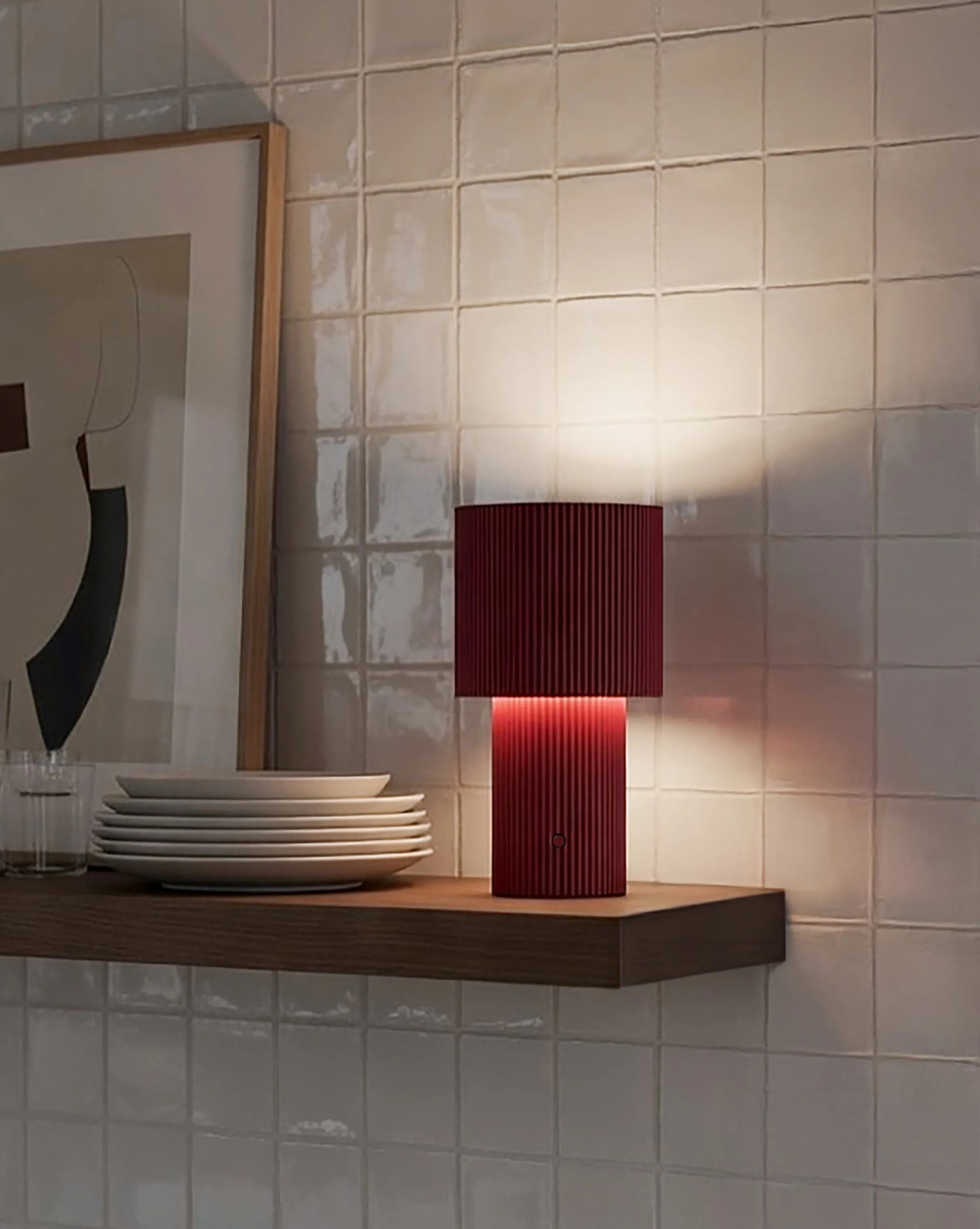 Herstal Bordlamper Iluma Bordlampe i Rød, 2