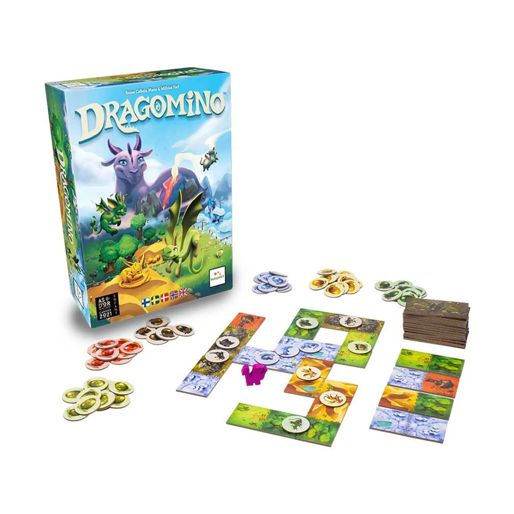 Spilbræt Spil Brætspil - Dragomino i Multifarvet, 4