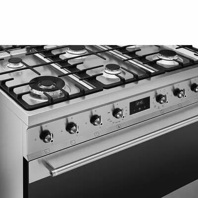Smeg Komfurer Classic Gaskomfur C9GMX2 i Stål, 2