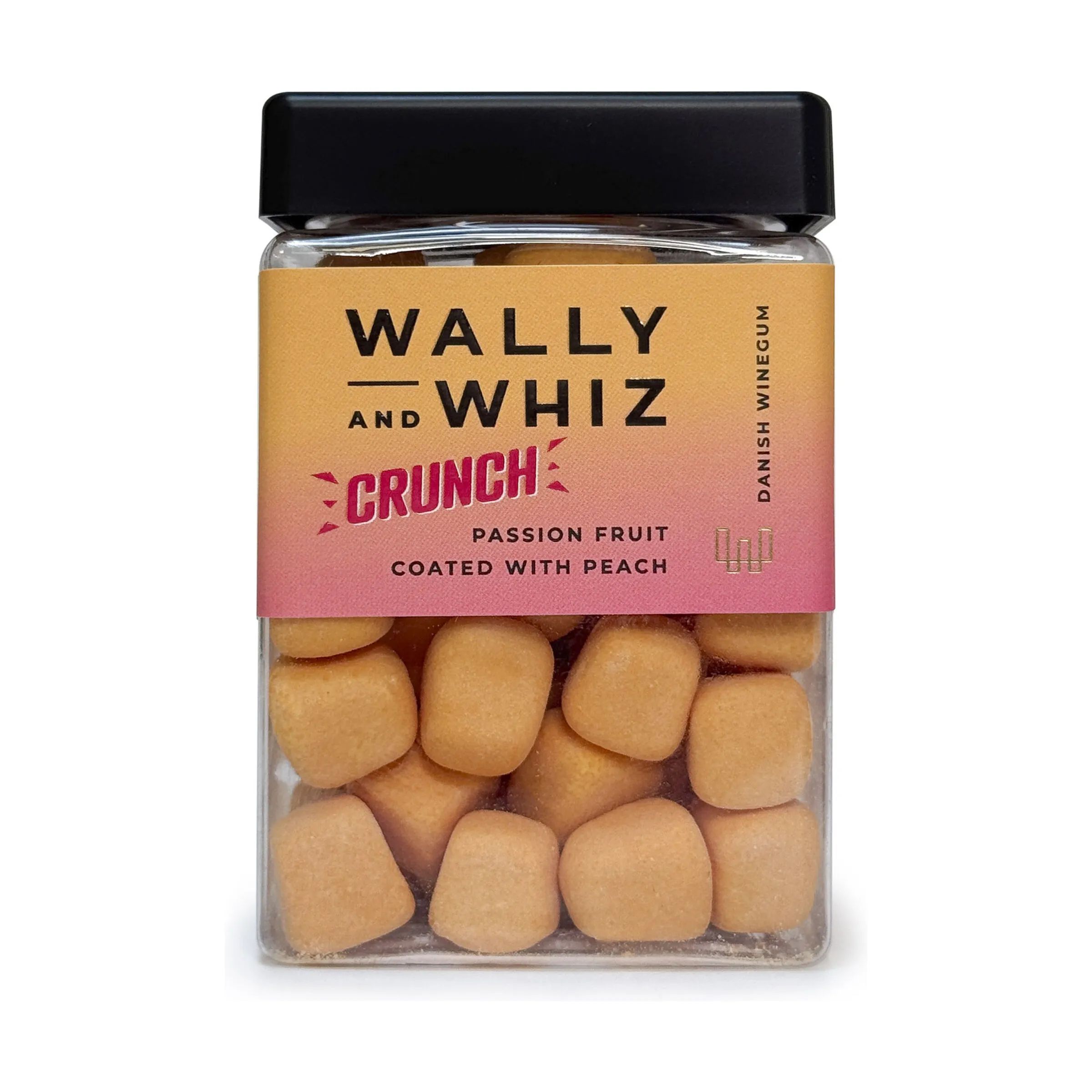 Wally and Whiz Søde sager Crunch Vingummi - Passionsfrugt med fersken i Orange, 1