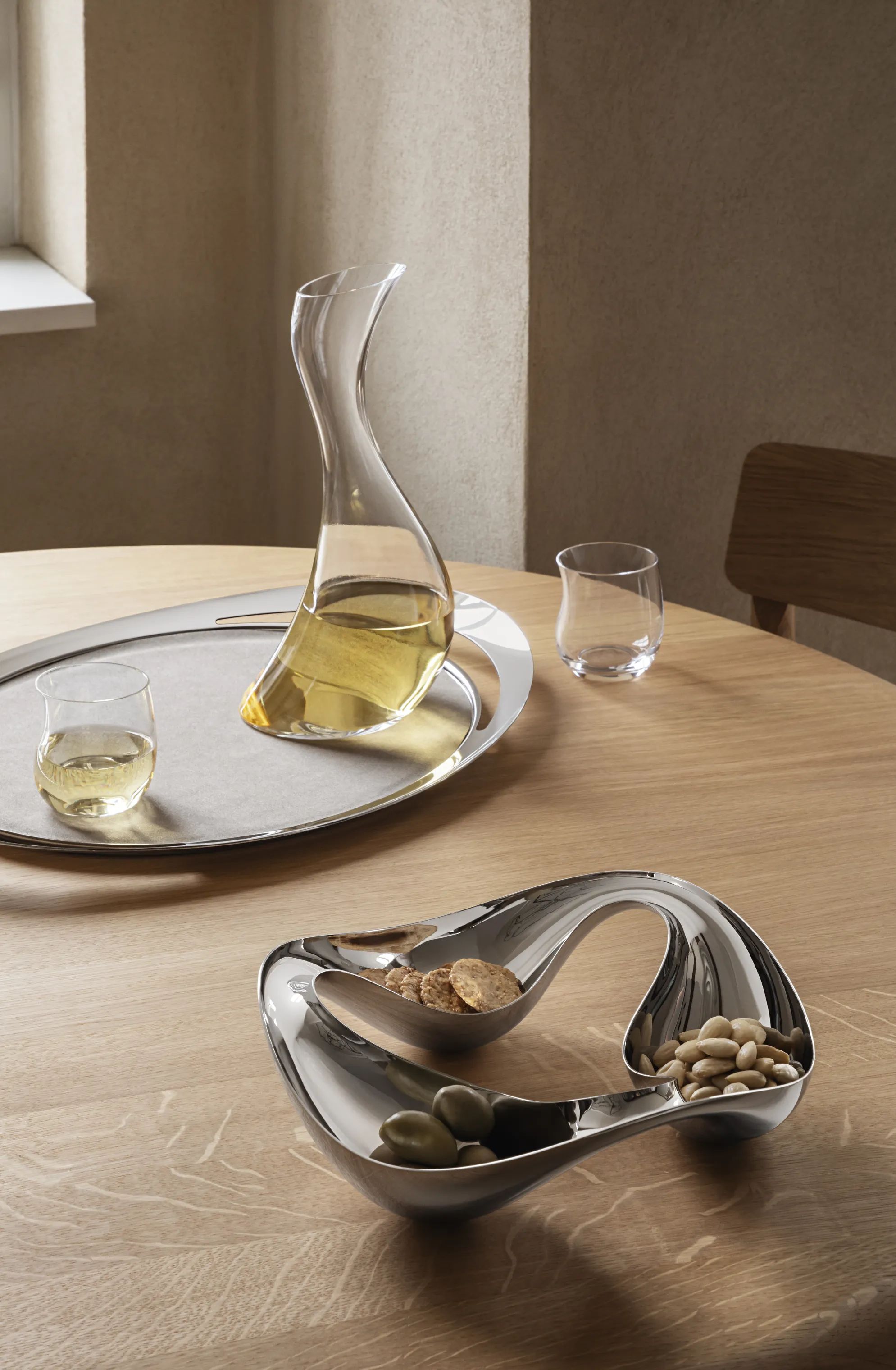 Georg Jensen Vandkarafler Cobra Karaffel i Klar, 3