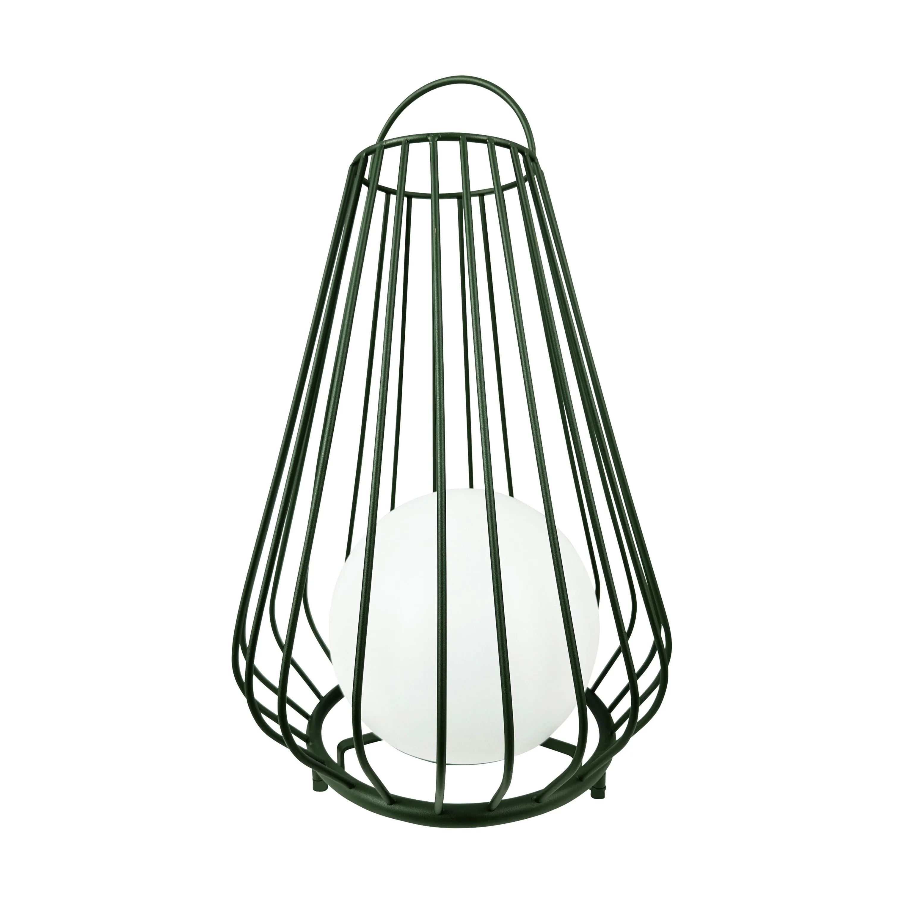 Dyberg Larsen Lanterner Evesham Udendørs Lanterne i Grøn/ Hvid, 48 cm, 1