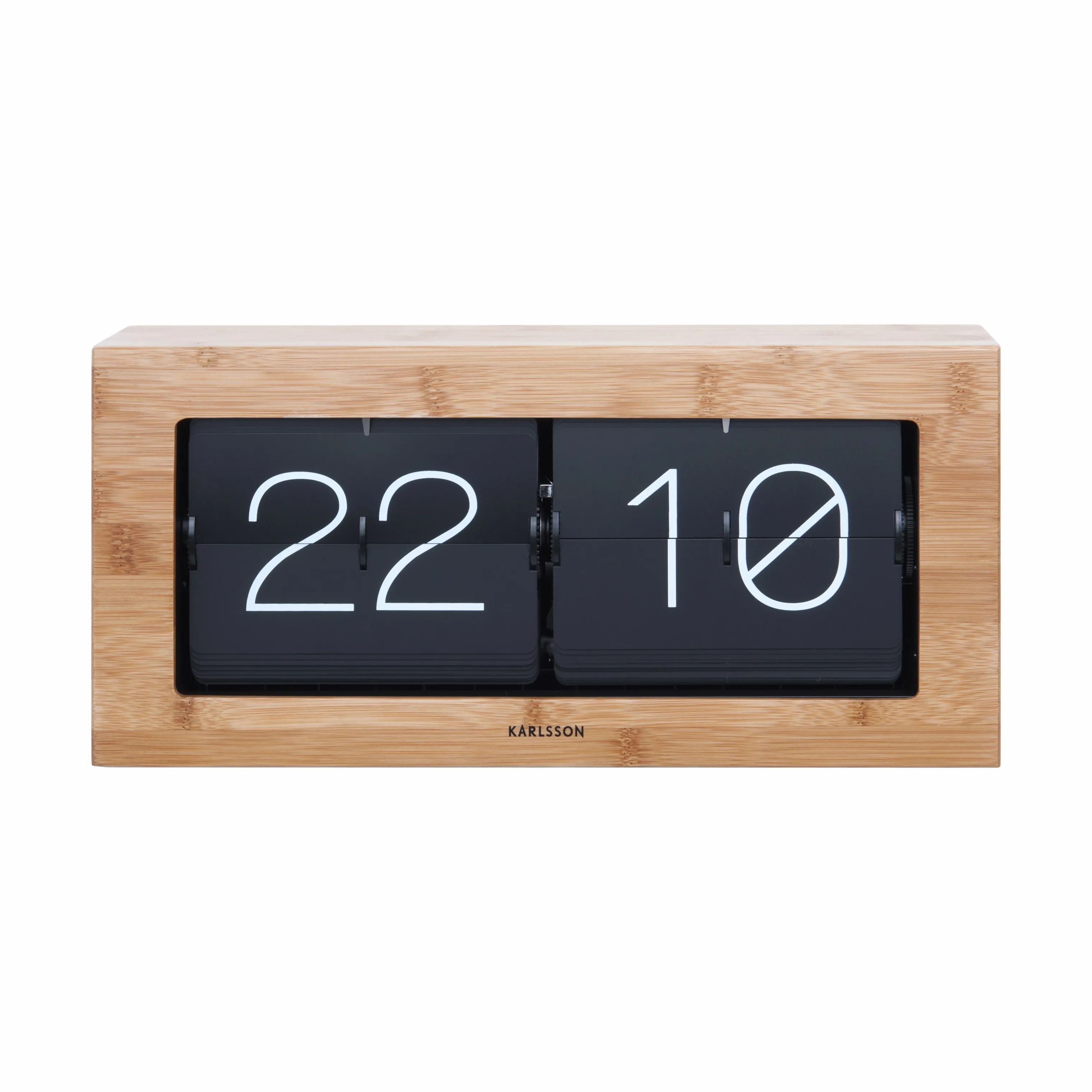 Karlsson Vægure Boxed Flip Bord/vægur i Natur, H17,5 x B37 cm, 1