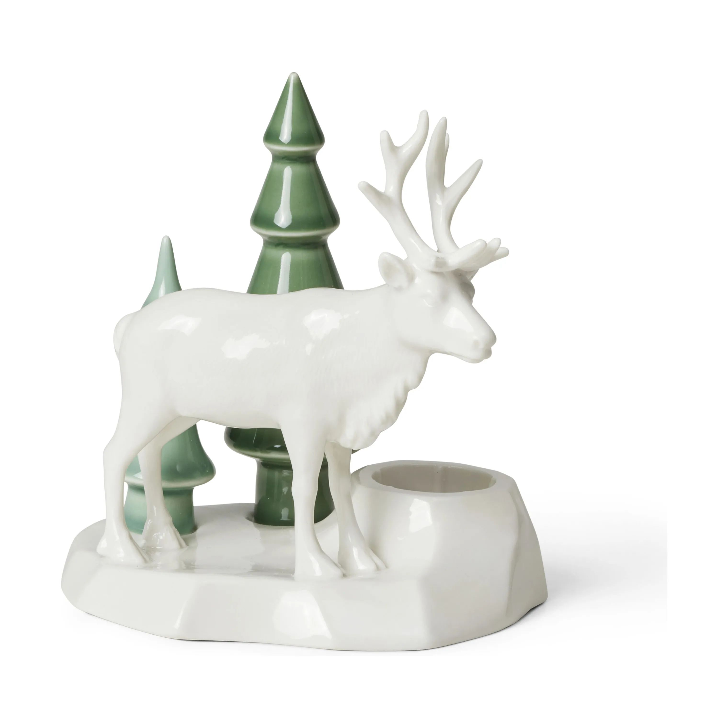 Dottir Lysestager Winter Stories Lysestage i White/Green, 1