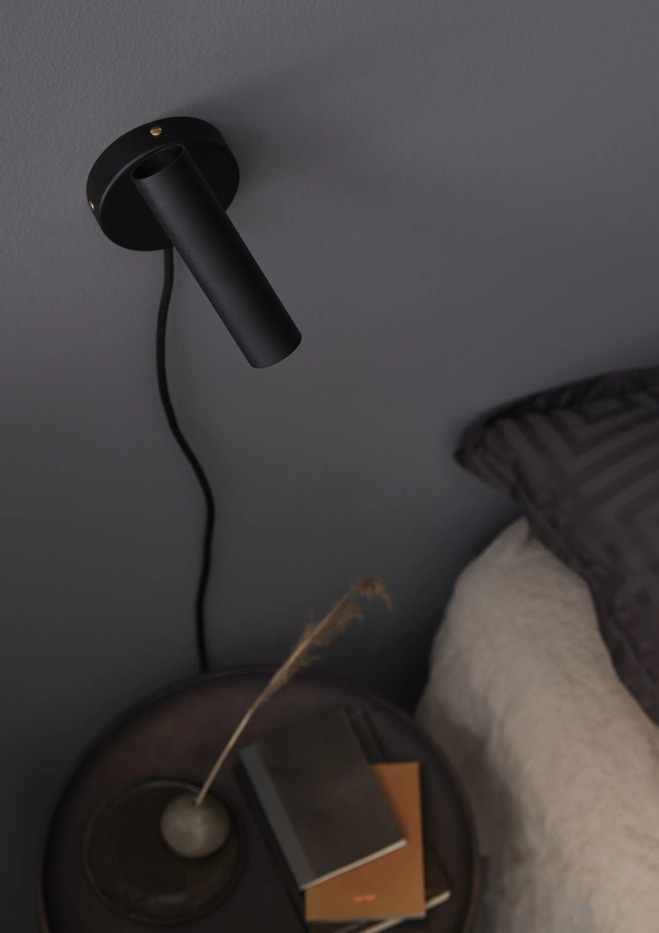 Belid Væglamper Slender Væglampe i Sort/messing, 2