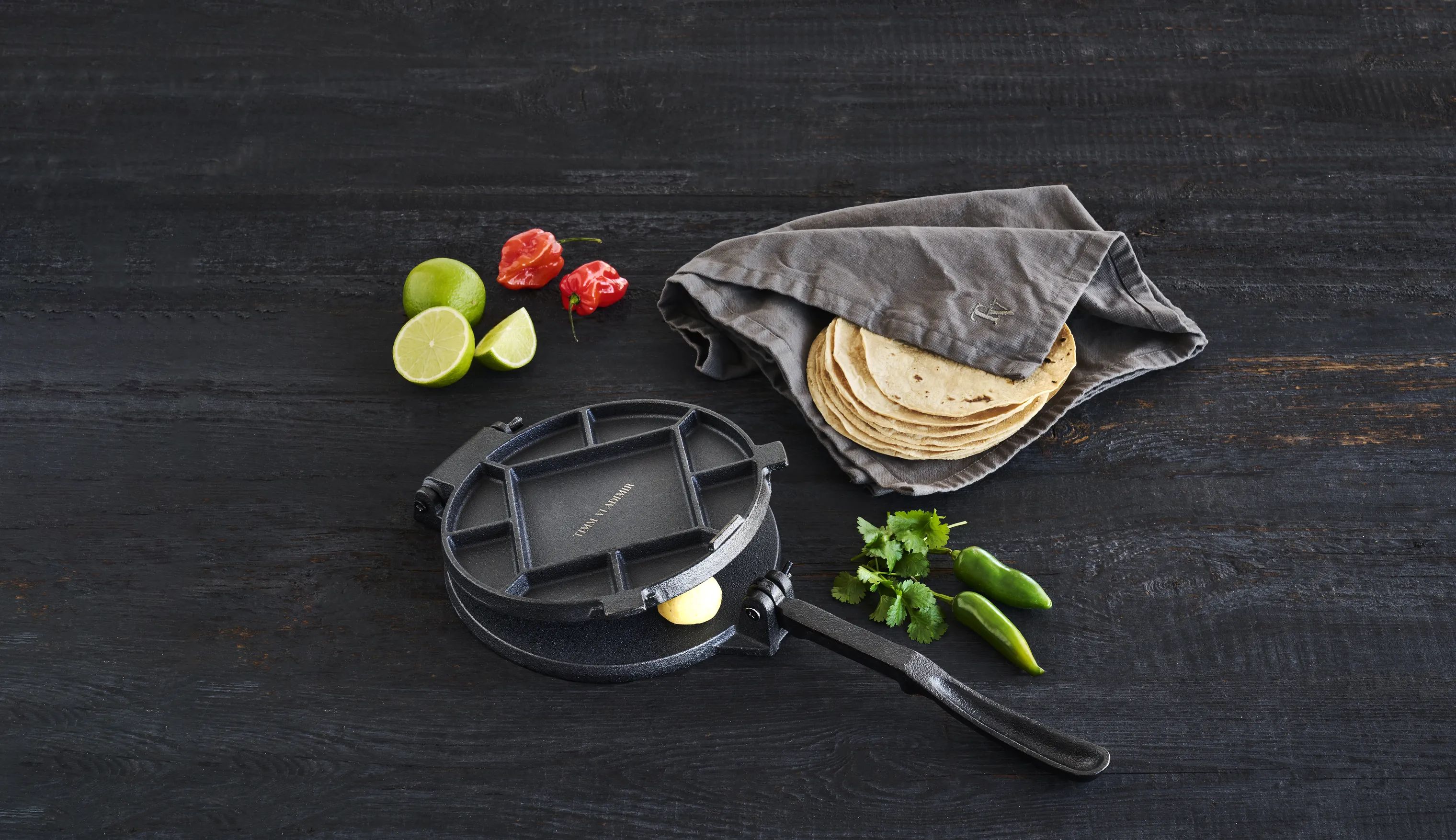 Timm Vladimir Kitchen Øvrigt køkkengrej Tortillapresser i sort, 2
