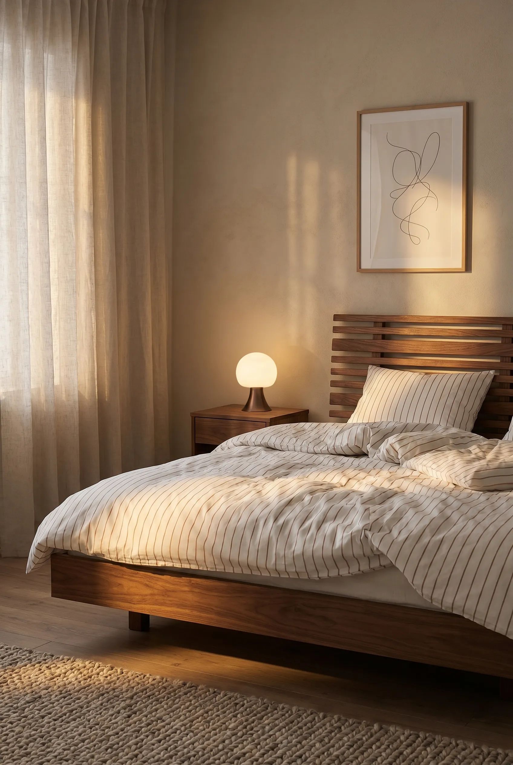 Juna Sengetøj Softly Sengetøj i Off-White/Karamel, B200 x L220 cm, 5