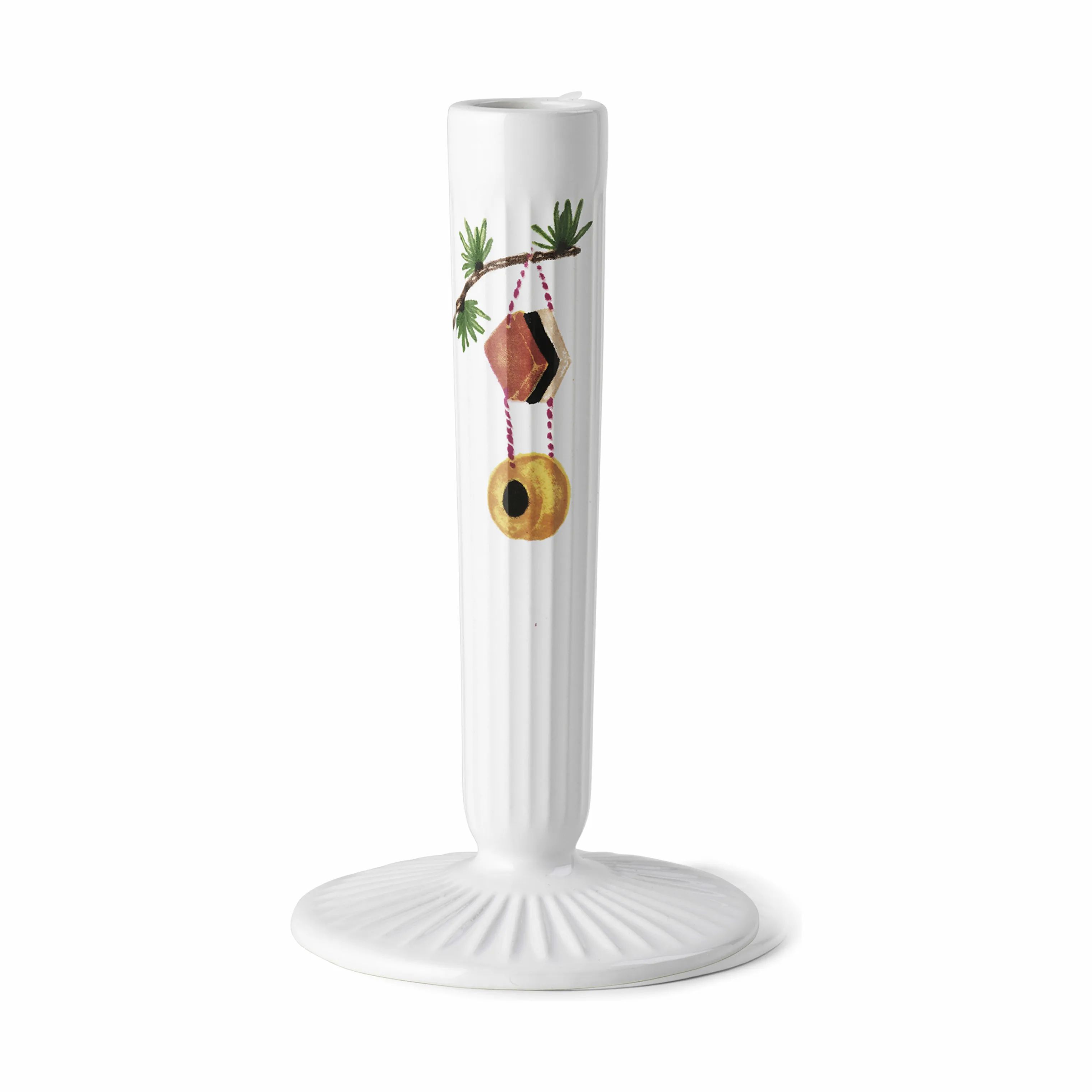 Kähler Kronelysestage Hammershøi Jul Lysestage i Hvid, 16 cm, 1