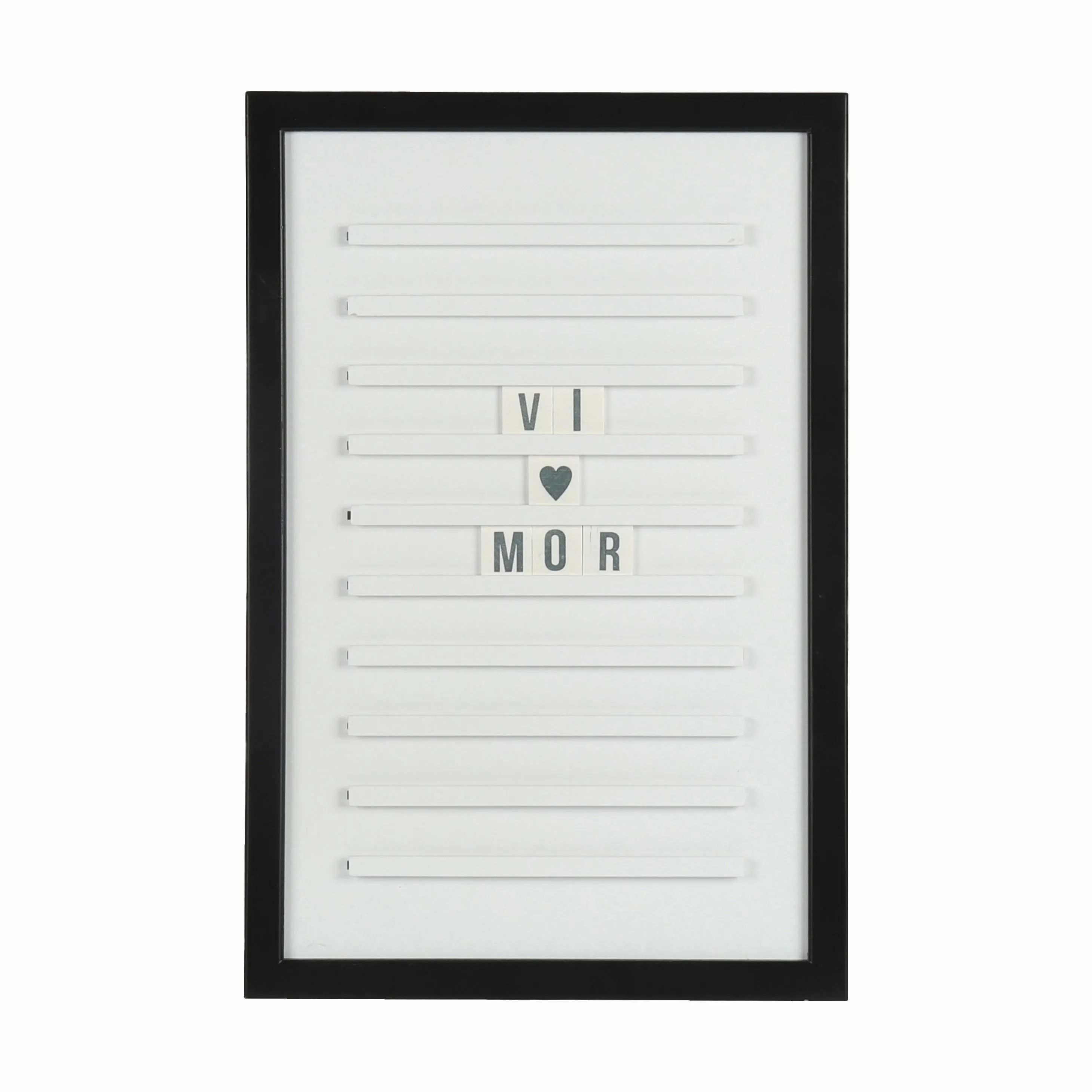 Imerco Home Vægdekoration Tavle i Hvid, Sort, H45 x B30 cm, 1