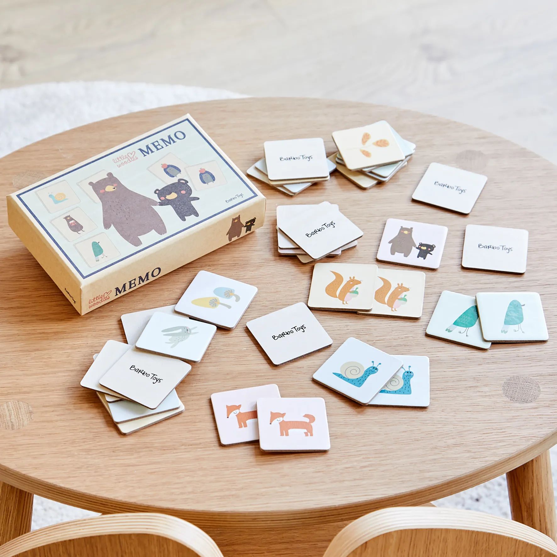 Barbo Toys Spil Little Woodies Huskespil i Multifarvet, 2