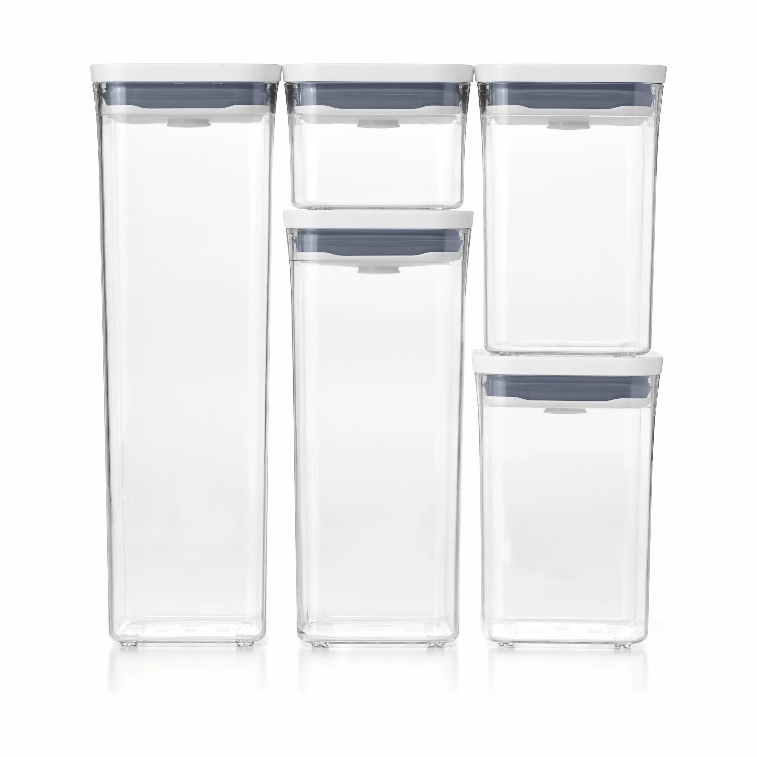 OXO Opbevaringsbokse POP Opbevaringsboks - 5 stk. i klar;hvid, 1
