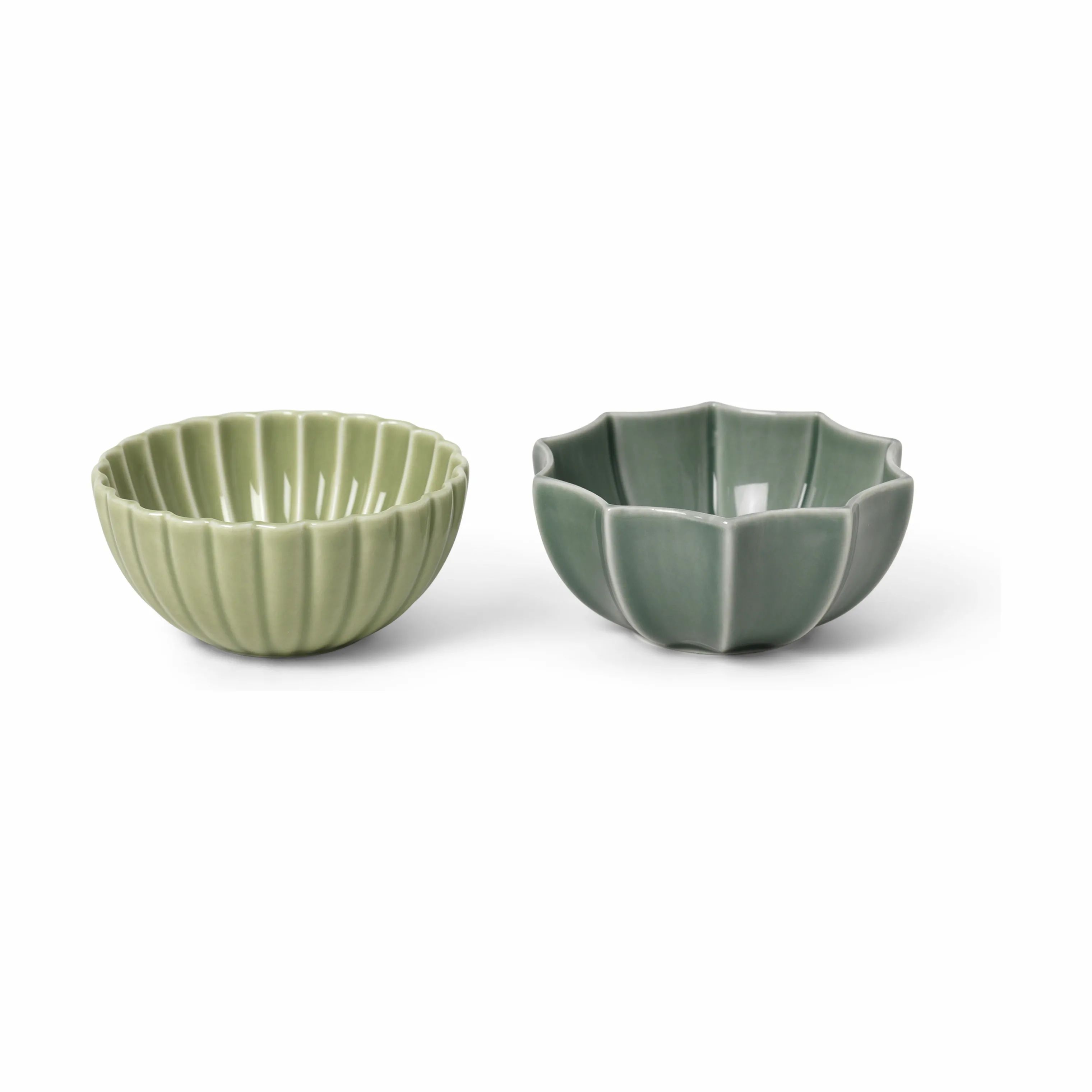 Dottir Skåle Samsurium Mini Skålsæt i Wasabi/spruce, 2