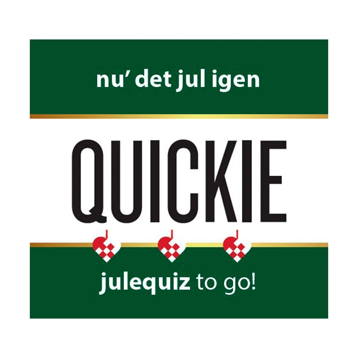 Spilbræt Spil Kortspil - Quizzone Quickie - Nu Det Jul i Mørkegrøn, 1