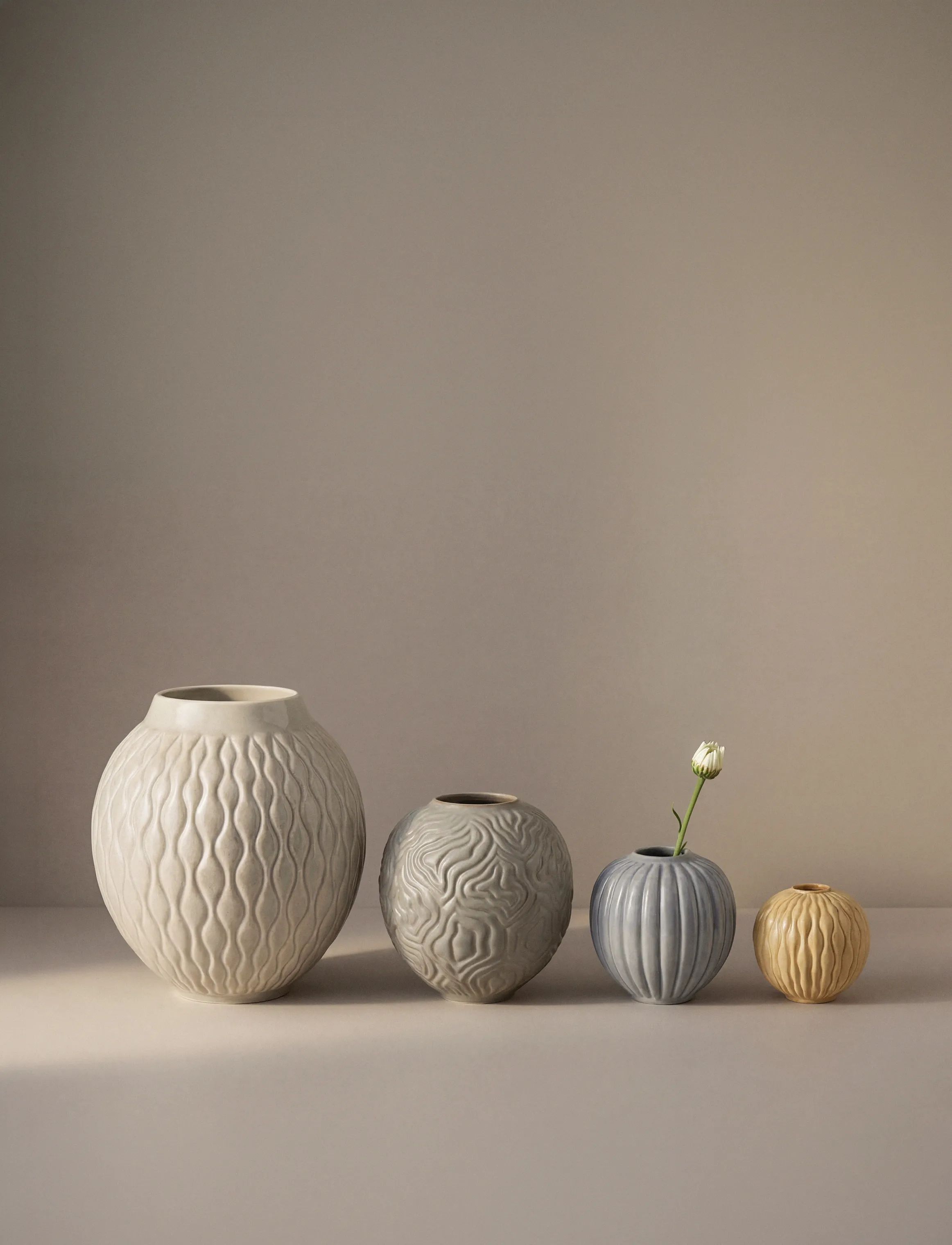 Knabstrup Keramik Vaser Solum Vase i ash, 2