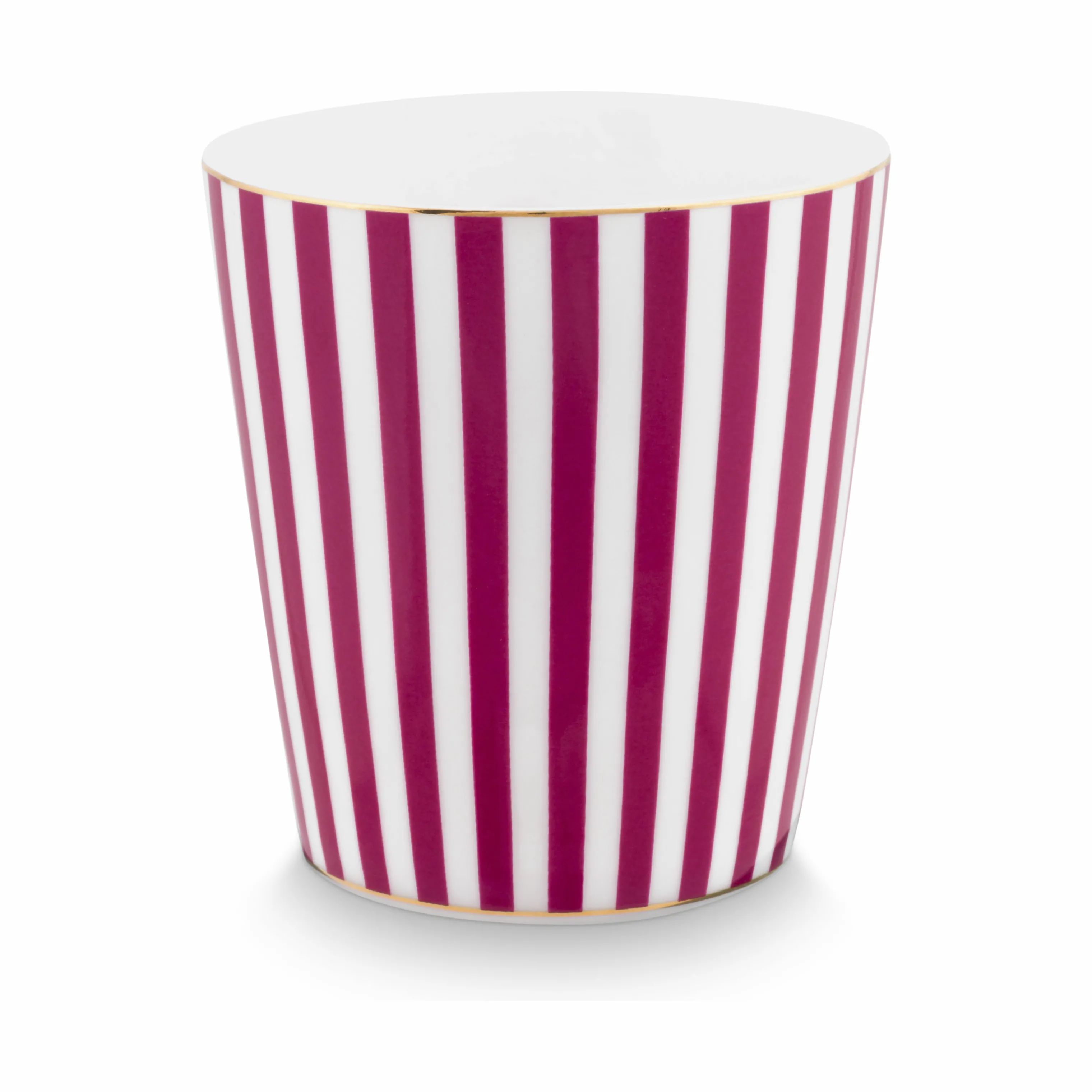 PIP Studio Krus og kopper uden hank Dot delight Royal Krus m. skål - 2 dele i Royal Stripes & Tea Tip lyserød, 2