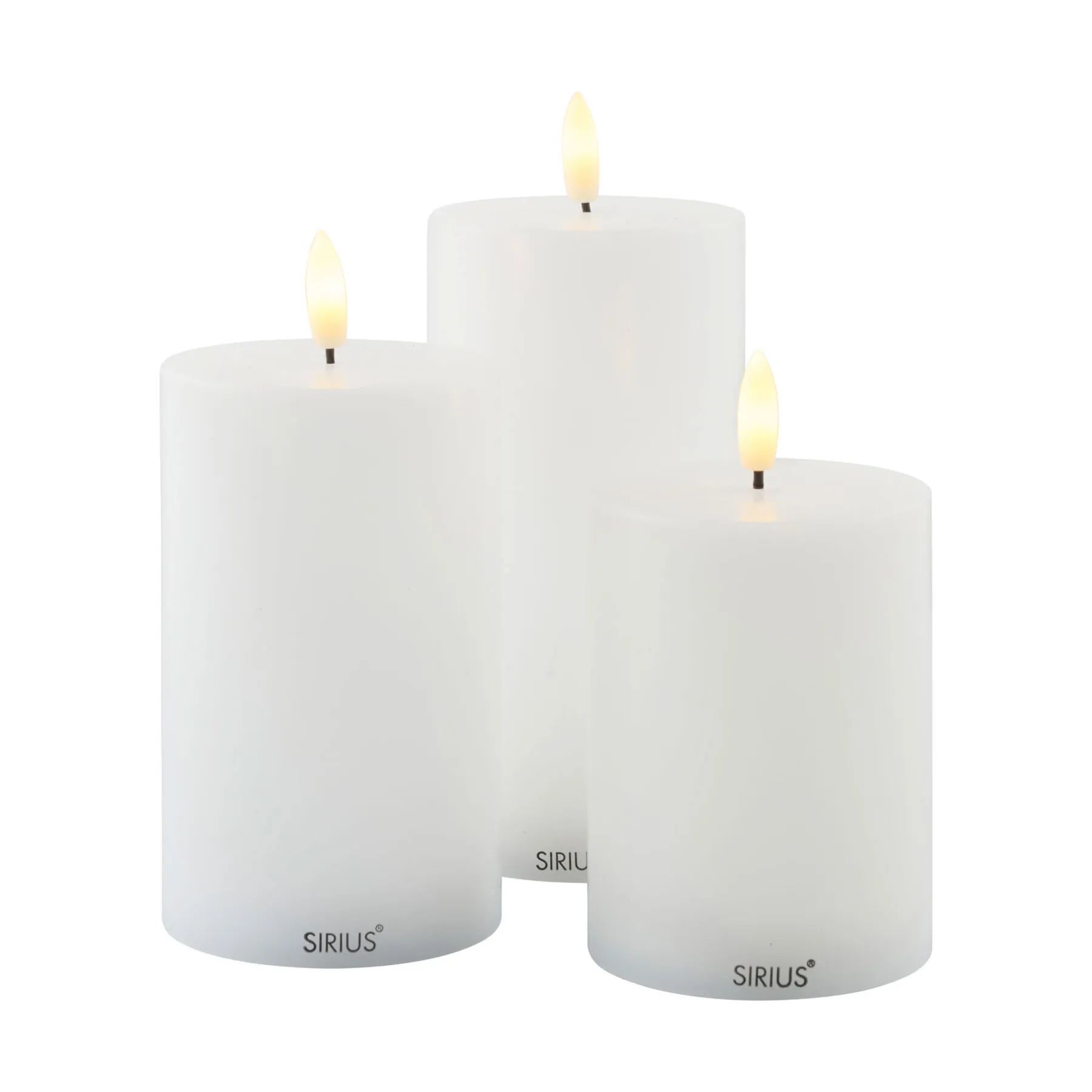 Sirius LED-lys Sille LED Bloklys - 3 stk. i Hvid, 1