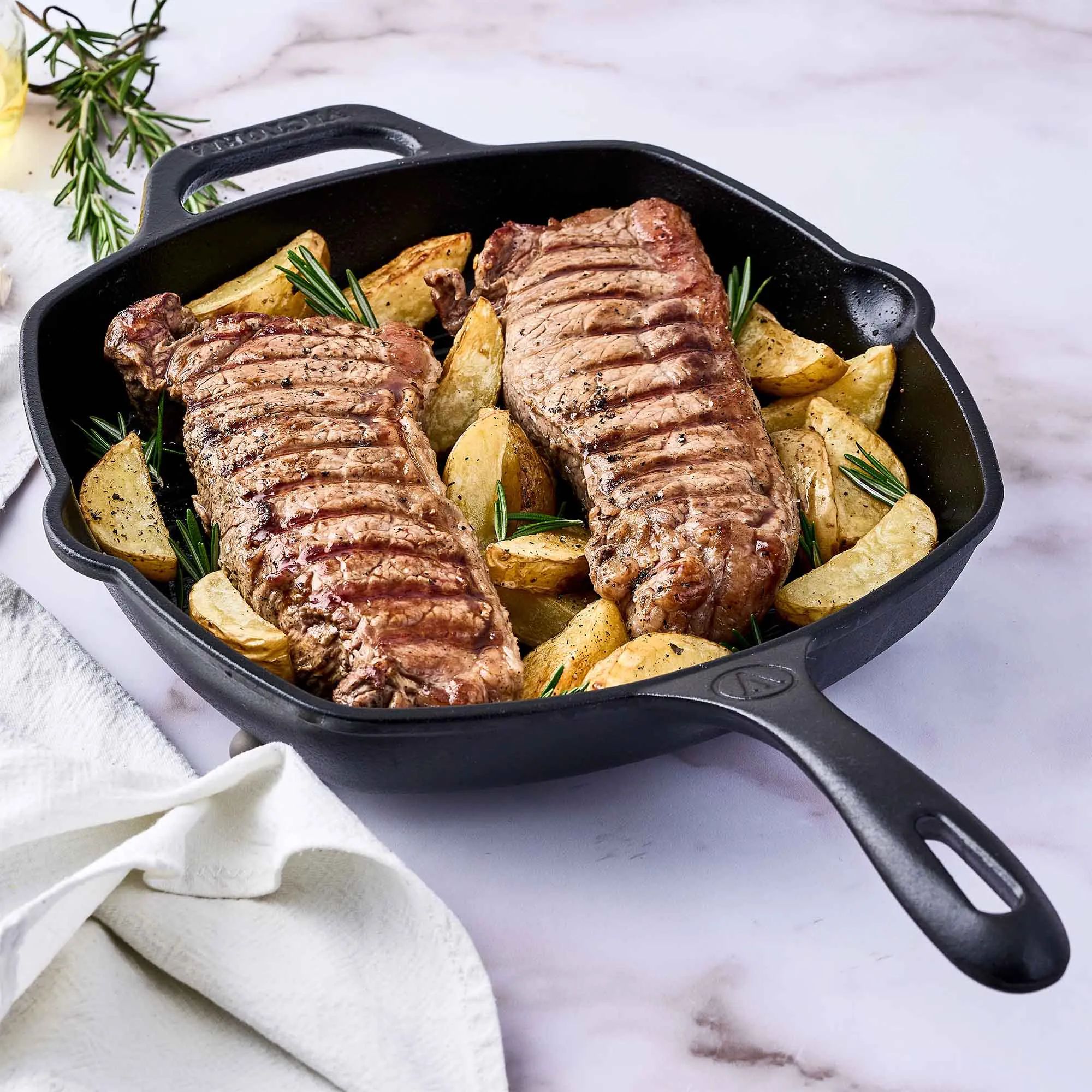 Victoria Grillpander Emaljeret Grillpande i Sort, 5