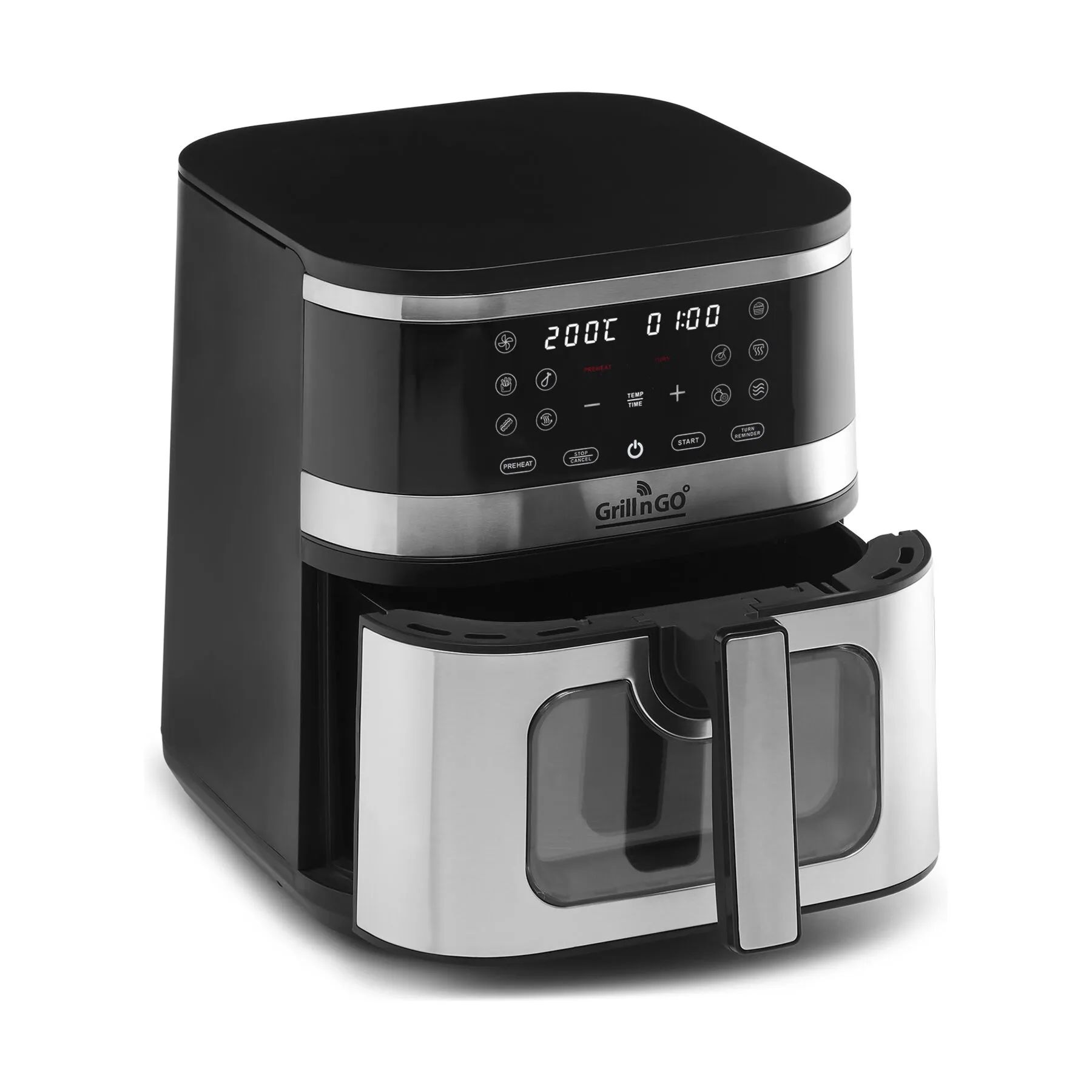 GRILL'N'GO Airfryers Barcelona Airfryer i Sort, 3