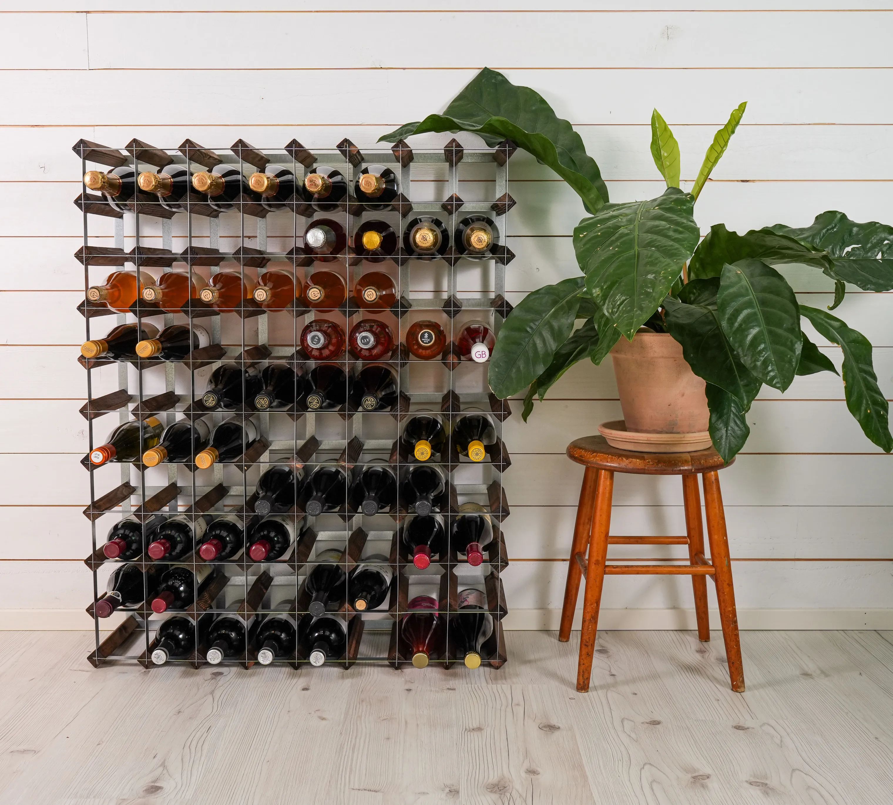 Traditional Wine Racks Vinreoler Vinreol i Mørk eg, 90 flasker, 2