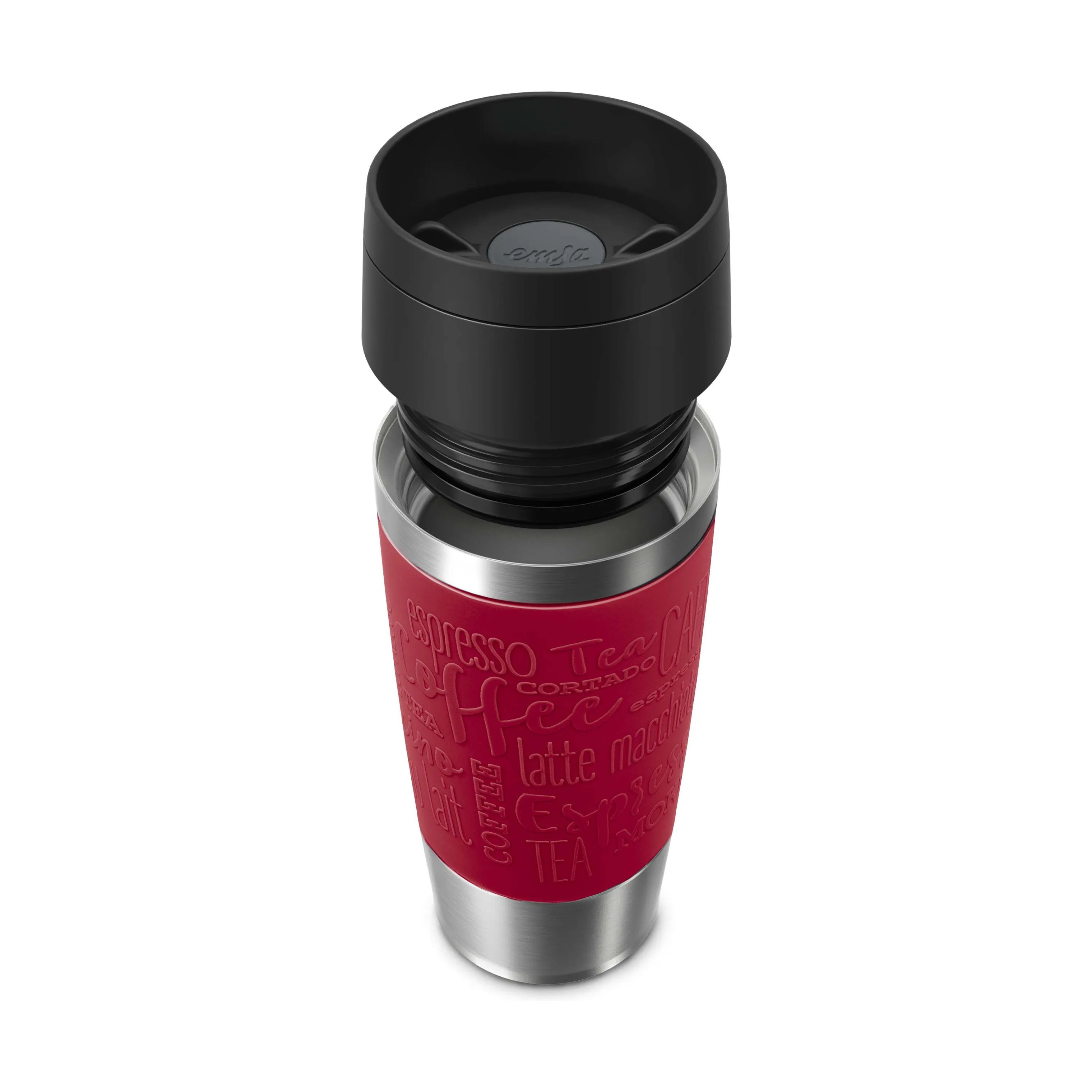 Emsa To go kopper To Go To-Go Classic Rejsekrus i Dark Red, 0.36 L, 4