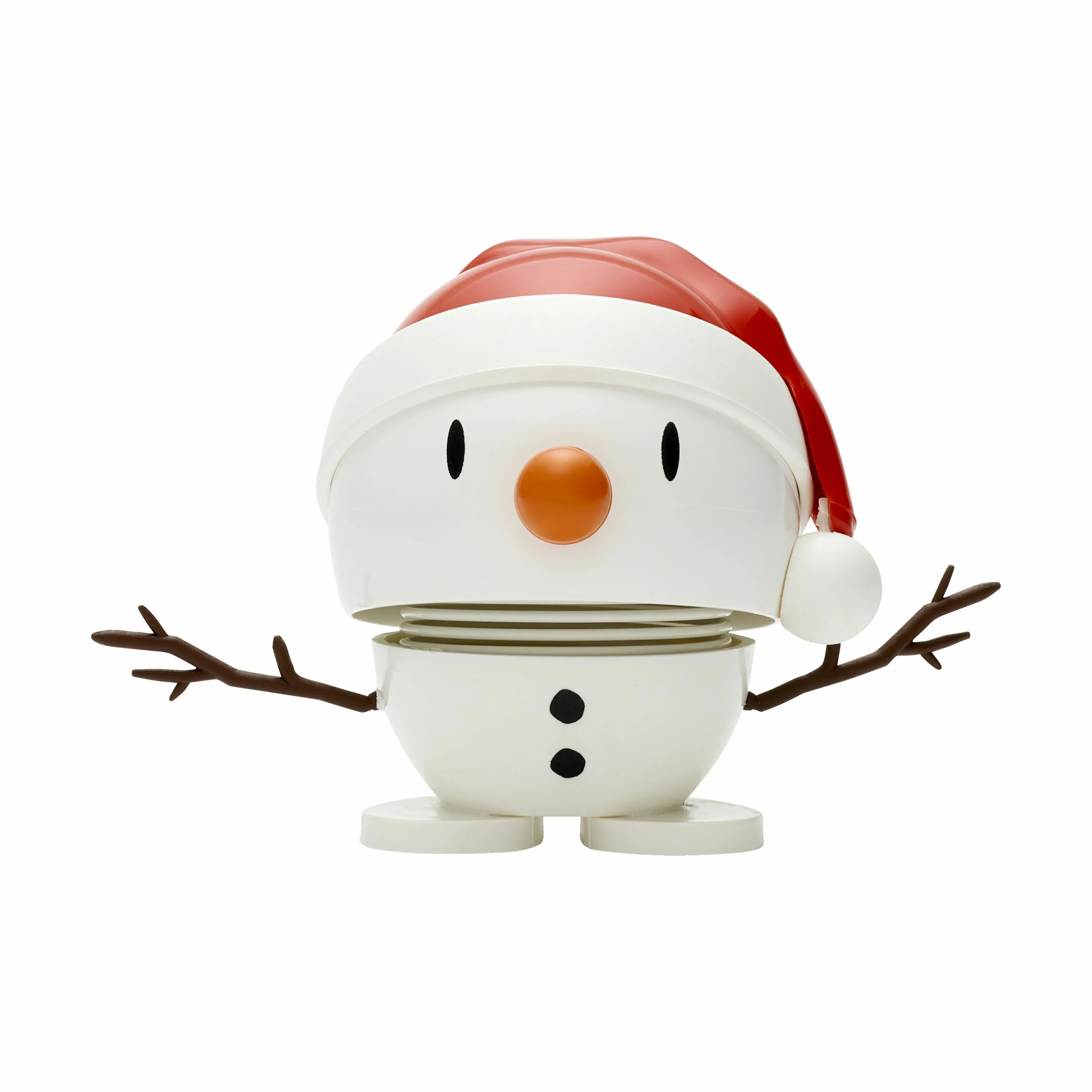 Hoptimist Julefigurer Christmas Snowman - Baby Santa i Hvid, 7,5 cm, 1