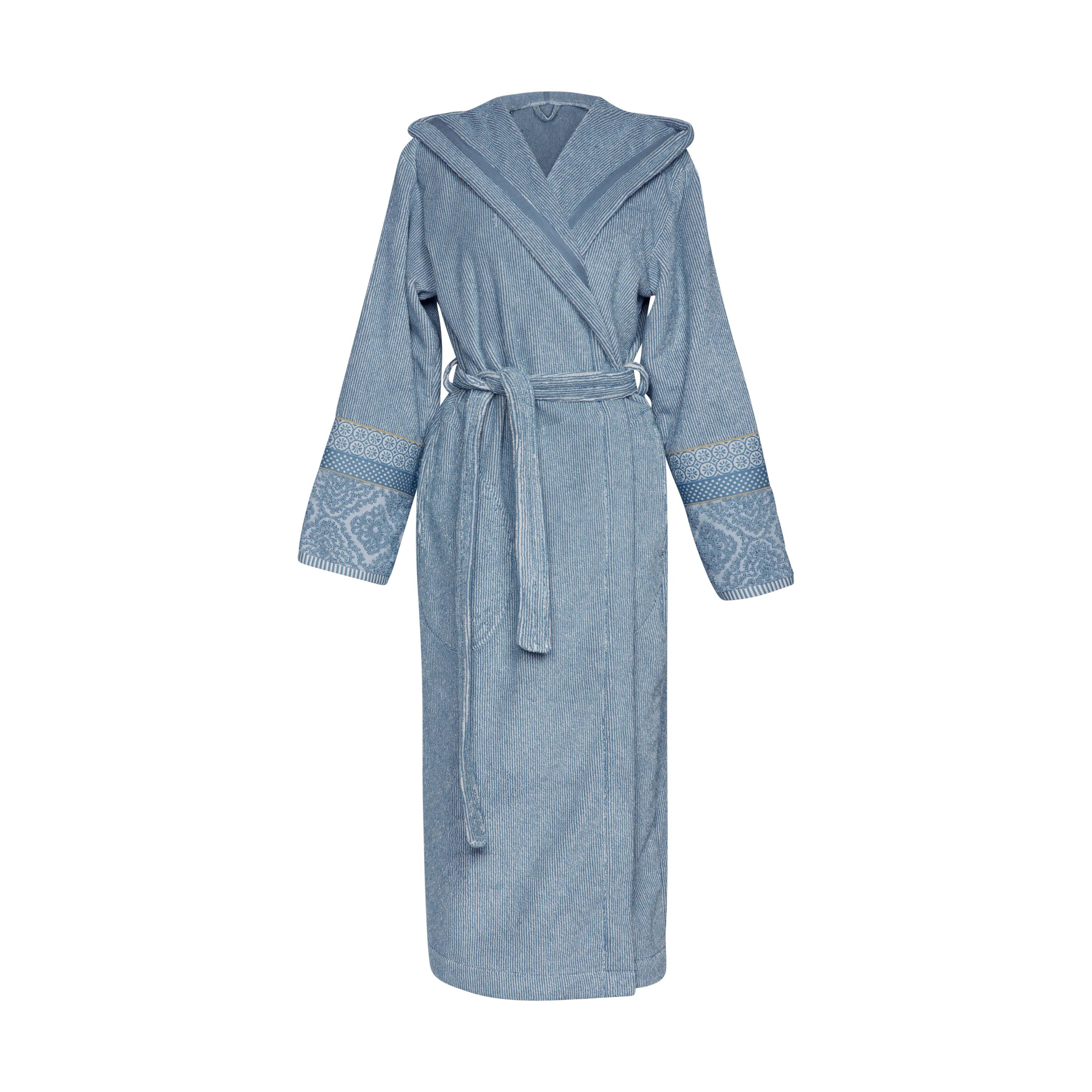 PIP Studio Morgenkåber Soft Zellige Secret Garden Badekåbe i Blågrå, XL, 1