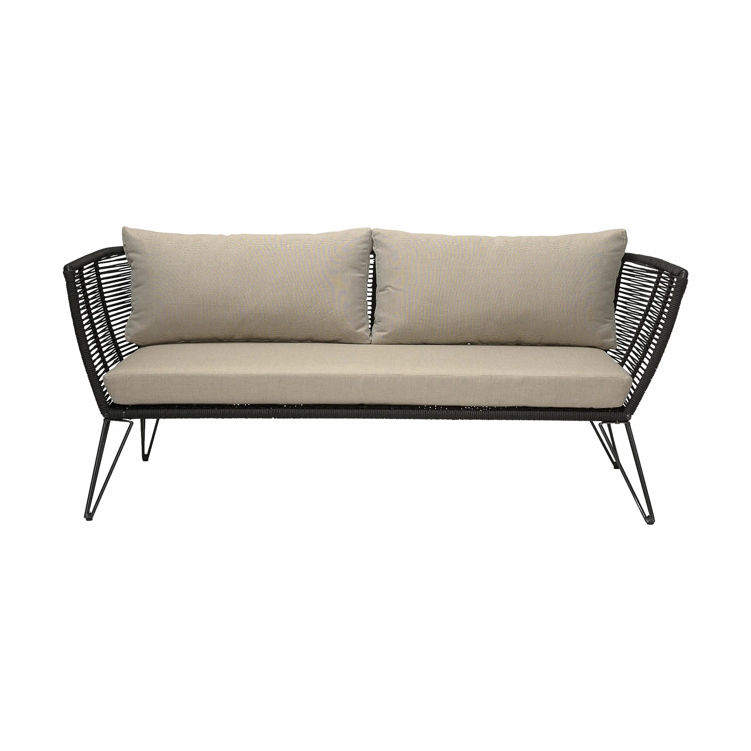 Bloomingville Havesofaer Mundo Sofa i Sort, 175 cm, 1