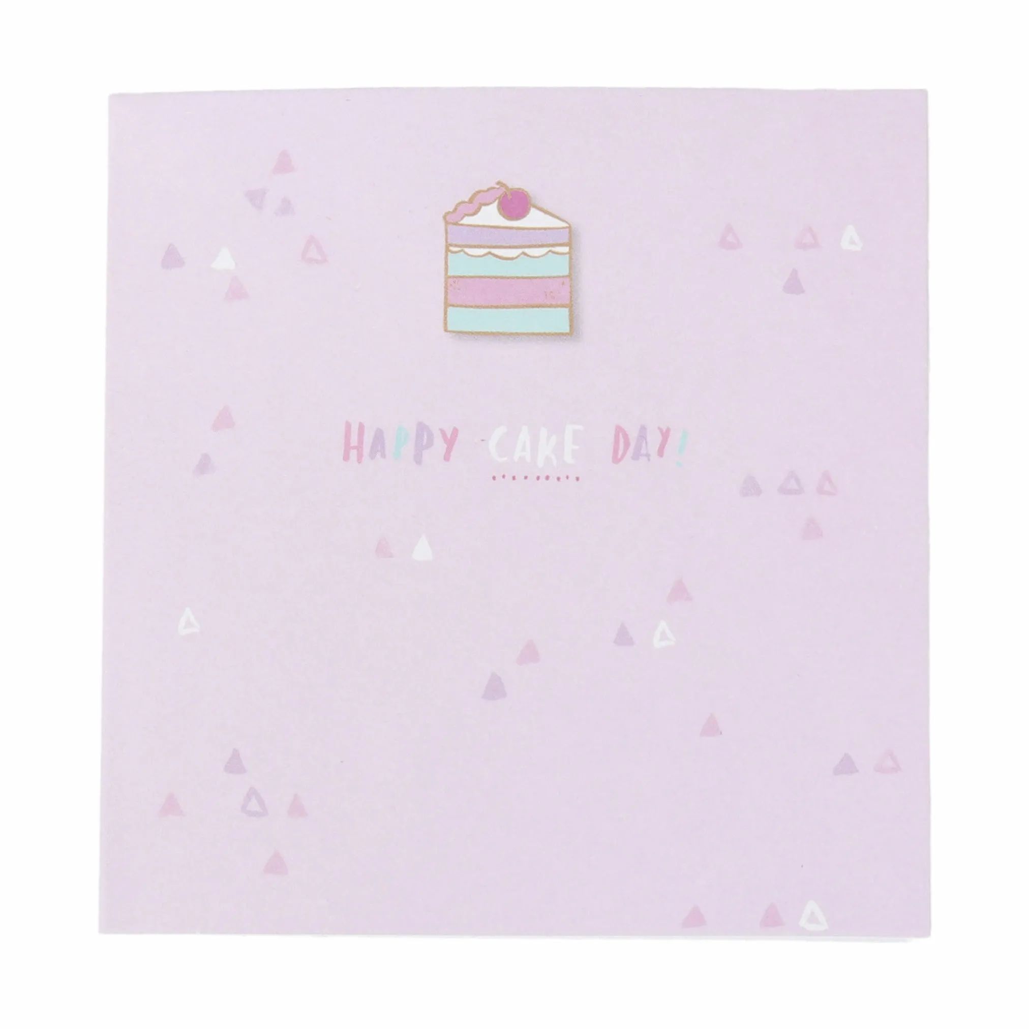 CASA Living Kort Kort - Happy cake day i lyserød;lilla;blå, 1