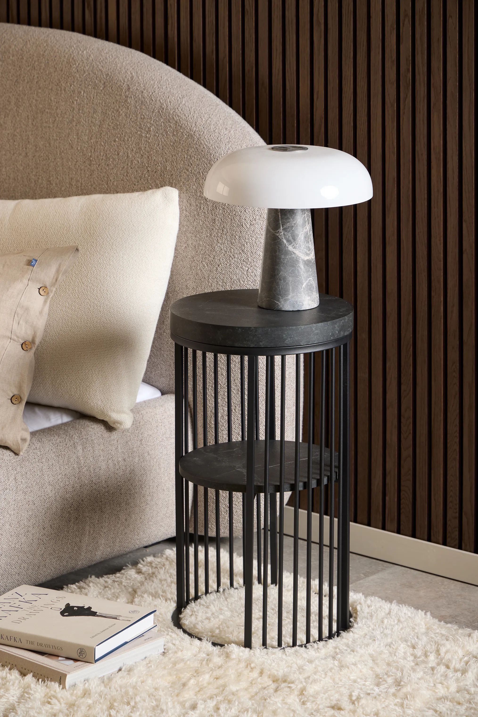 CASA Living Sengeborde Strington Natbord i Sort, 3
