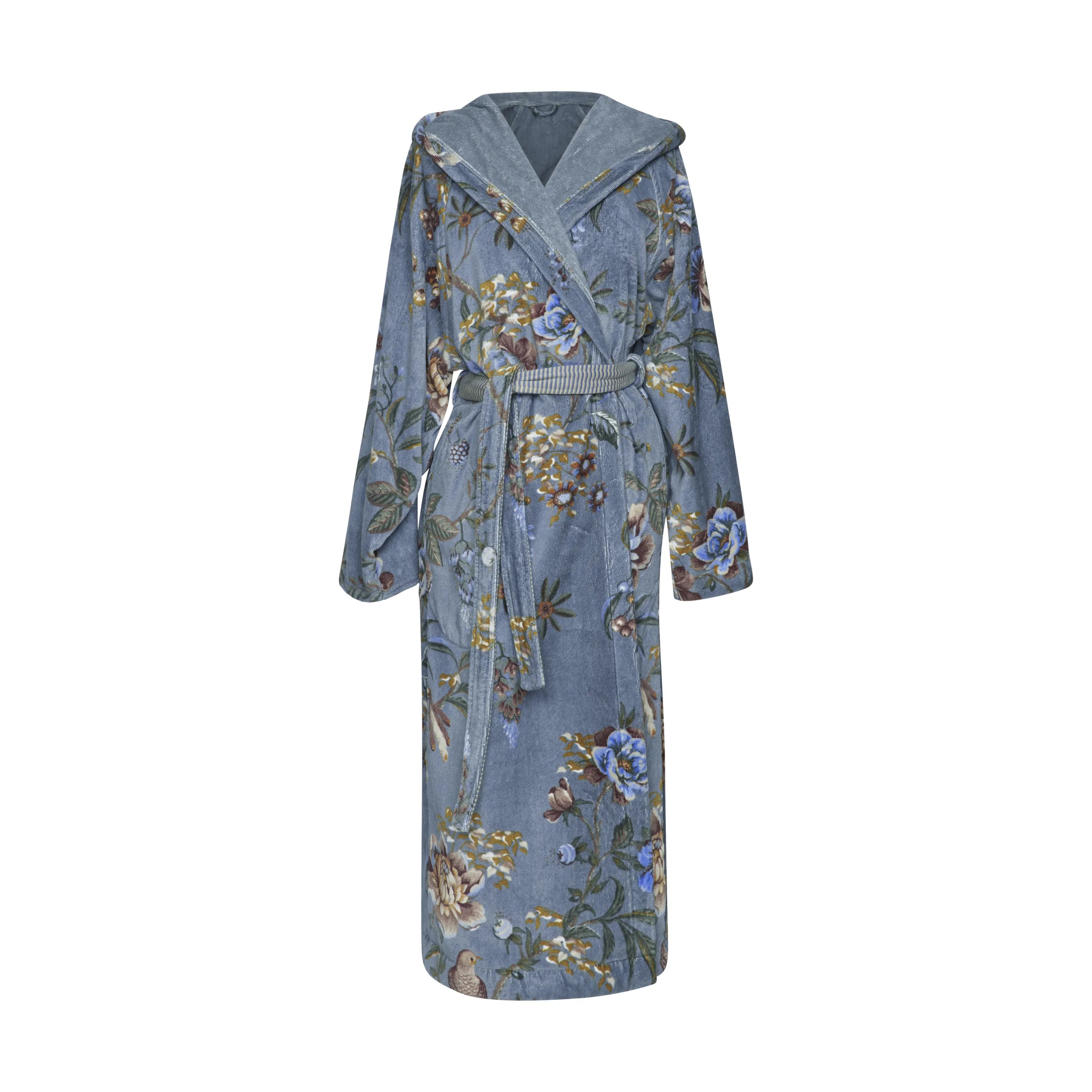 PIP Studio Morgenkåber Soft Zellige Secret Garden Badekåbe i Blue , S, 1