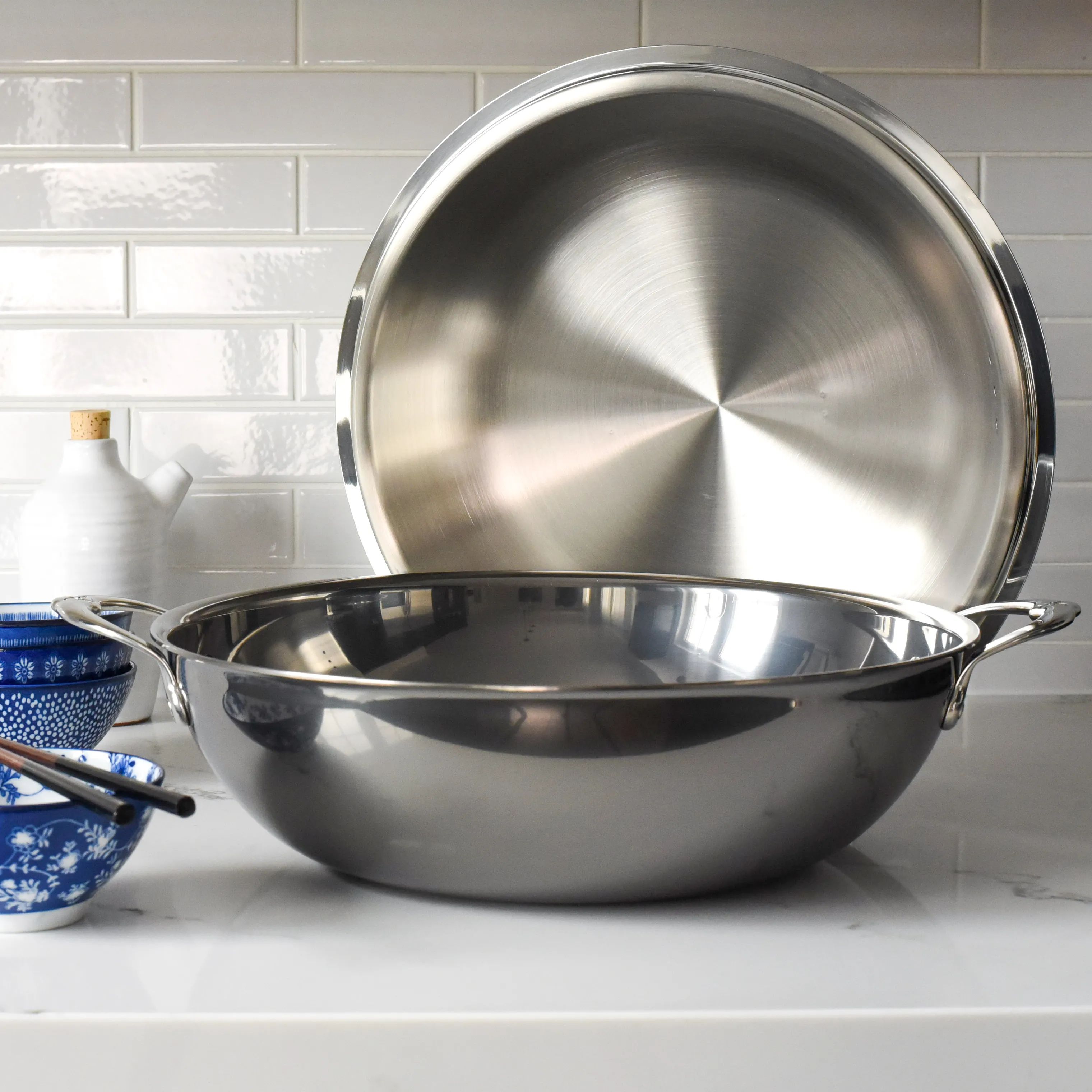 Hestan Wokpander Nanobond Wok i Rustfrit stål, 2
