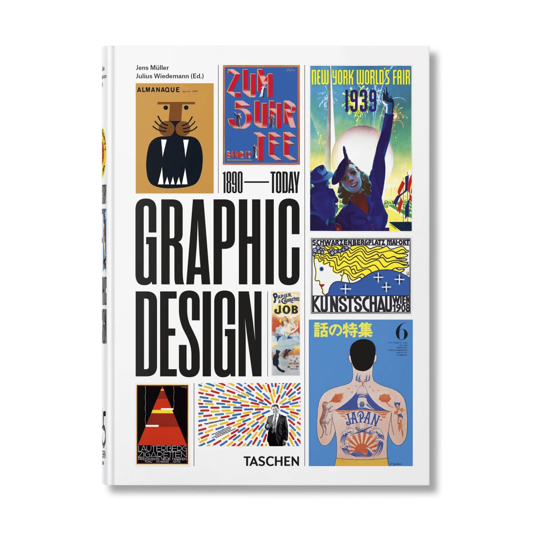 Taschen Øvrige bøger Graphic Design. A History from 1890 to Today i Hvid, 1