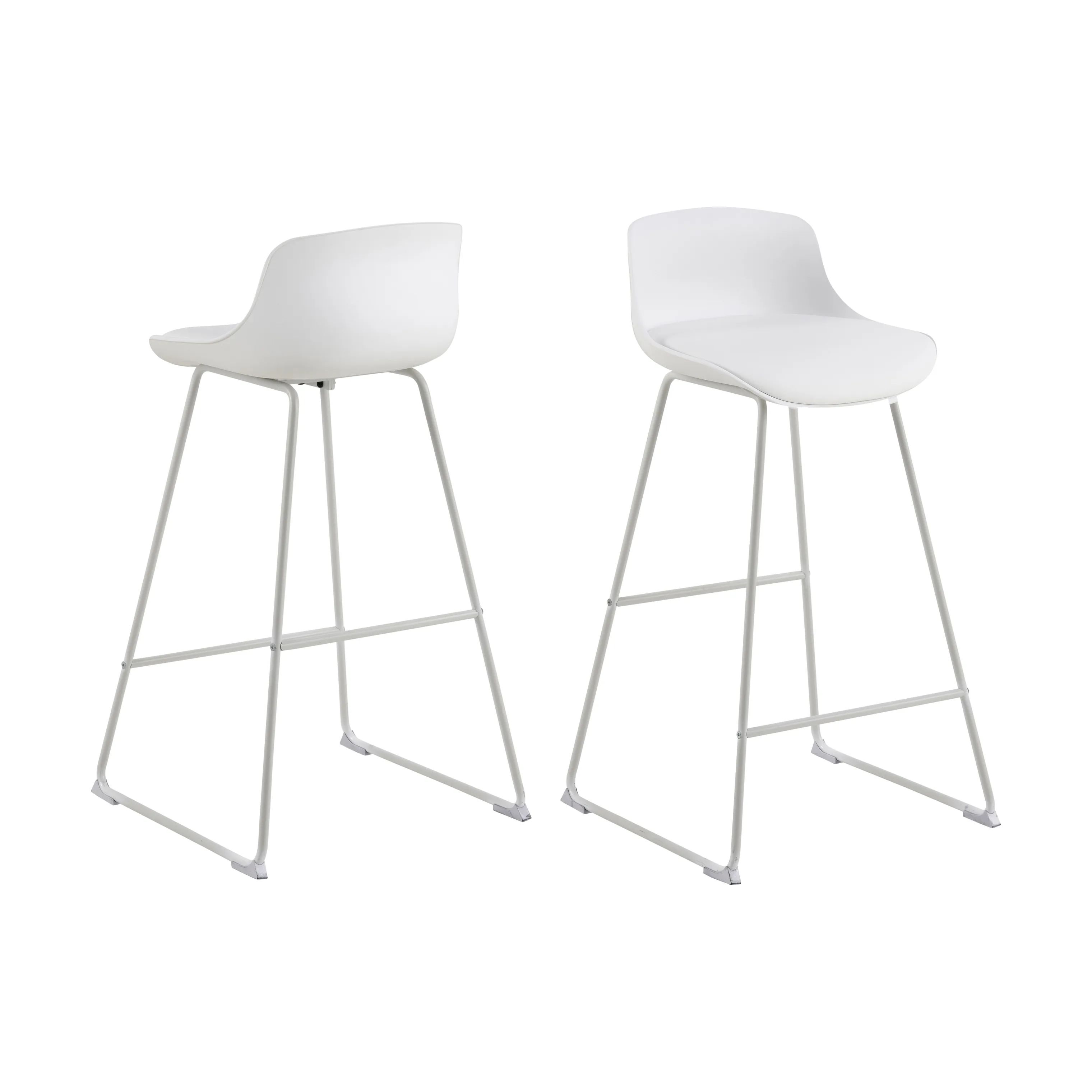 CASA Living Barstole Tina Barstol - 2 stk i Hvid, H94 x B43 cm, 3
